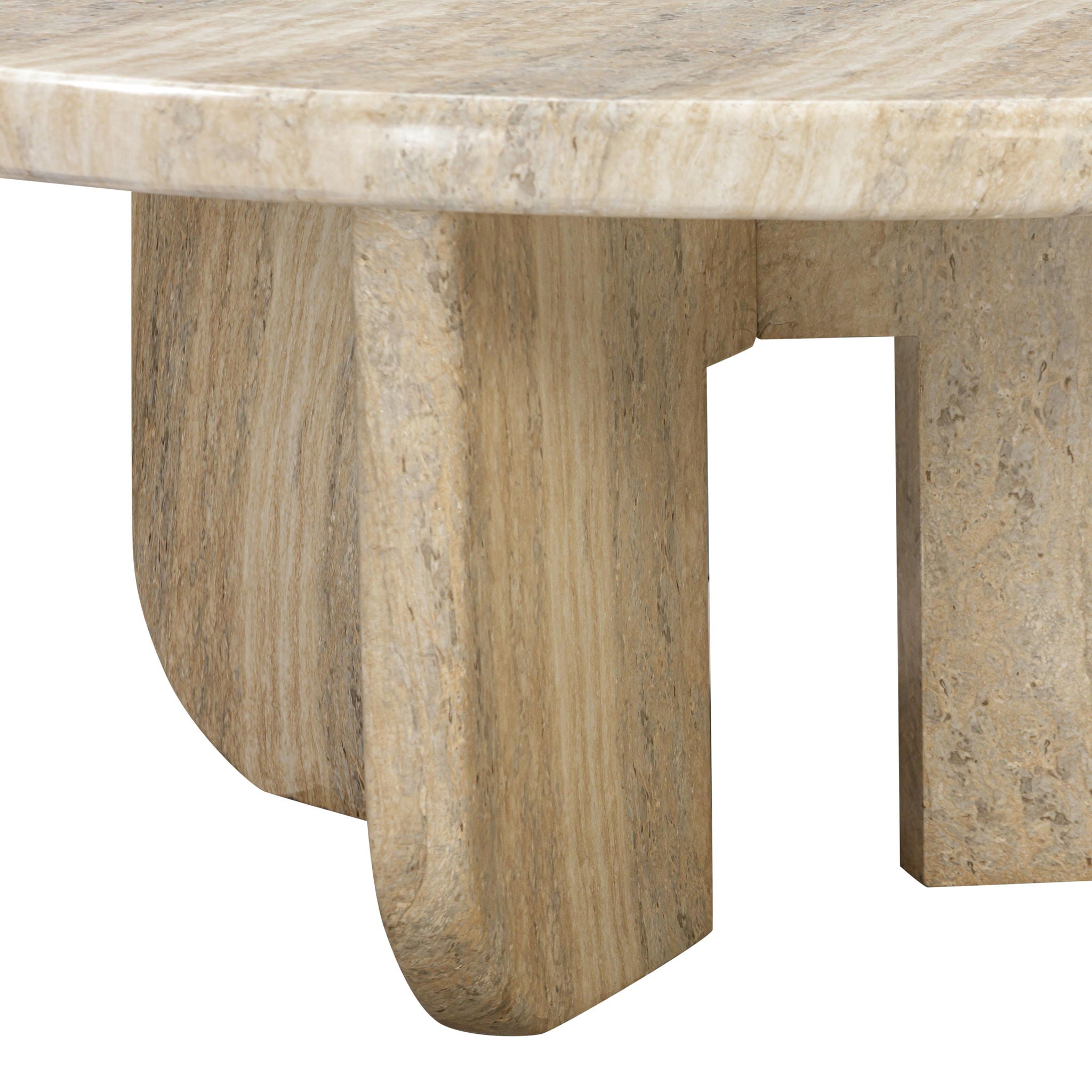 Patrizia - Concrete Round Coffee Table - Natural