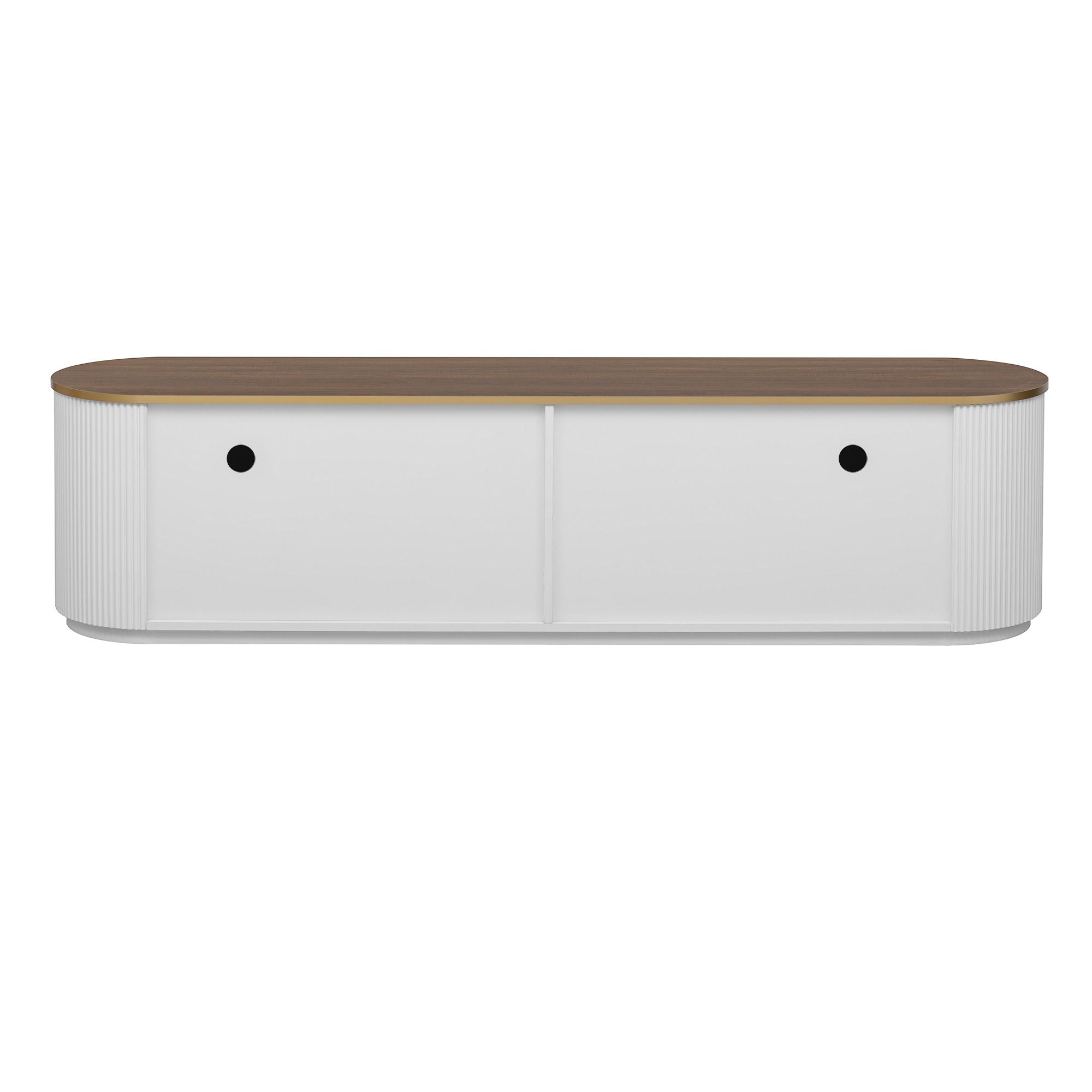 Modern Minimalist TV Stand For TVs Up To 80" With 3 Drawers And 1 Shelf