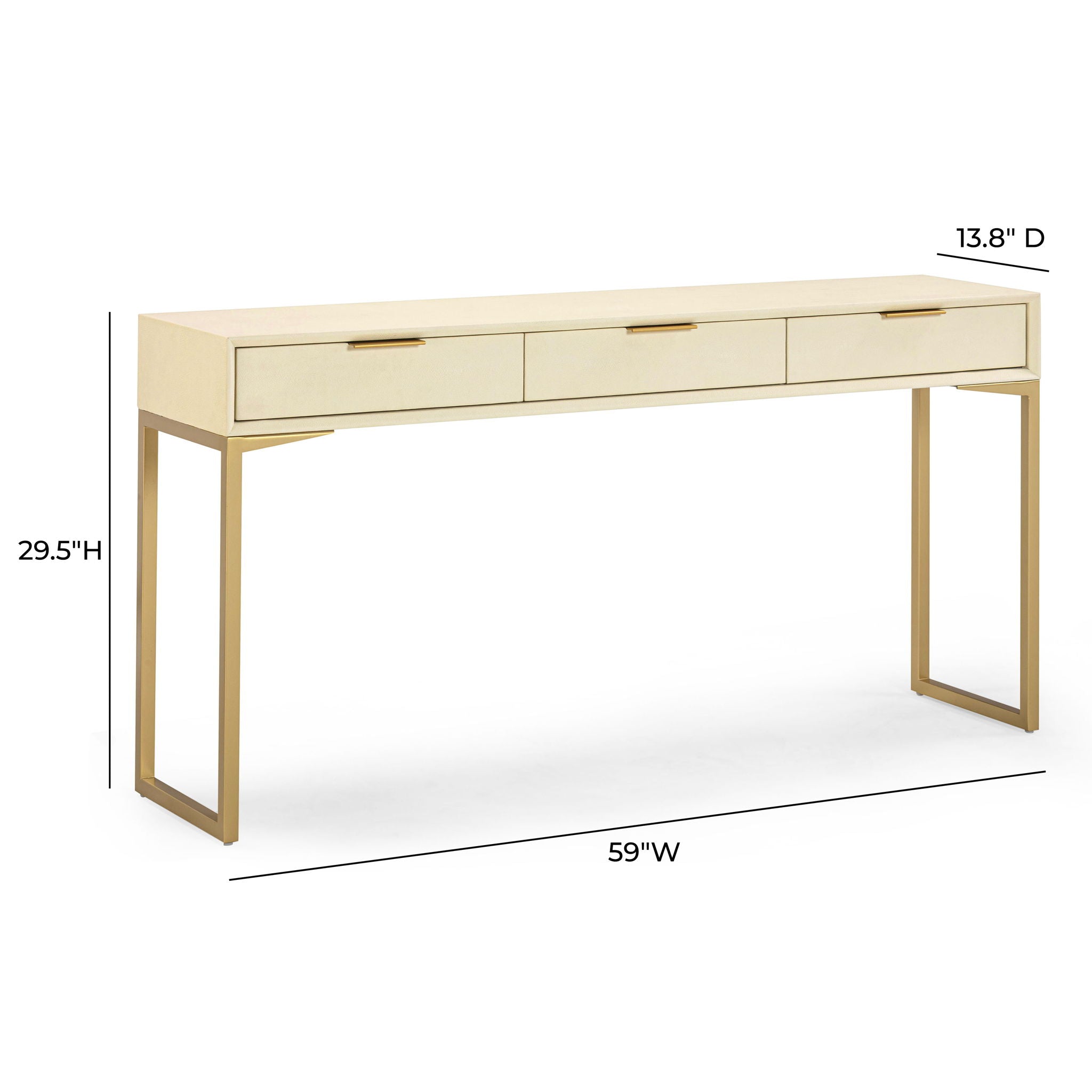 Pesce - 3 Drawer Console Table