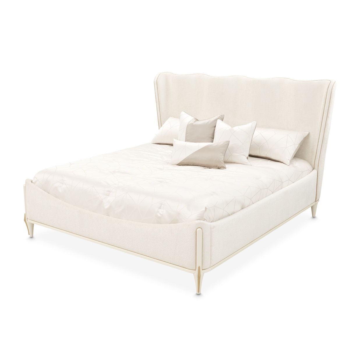 La Terrazza - Queen Panel Bed - Creamy Pearl