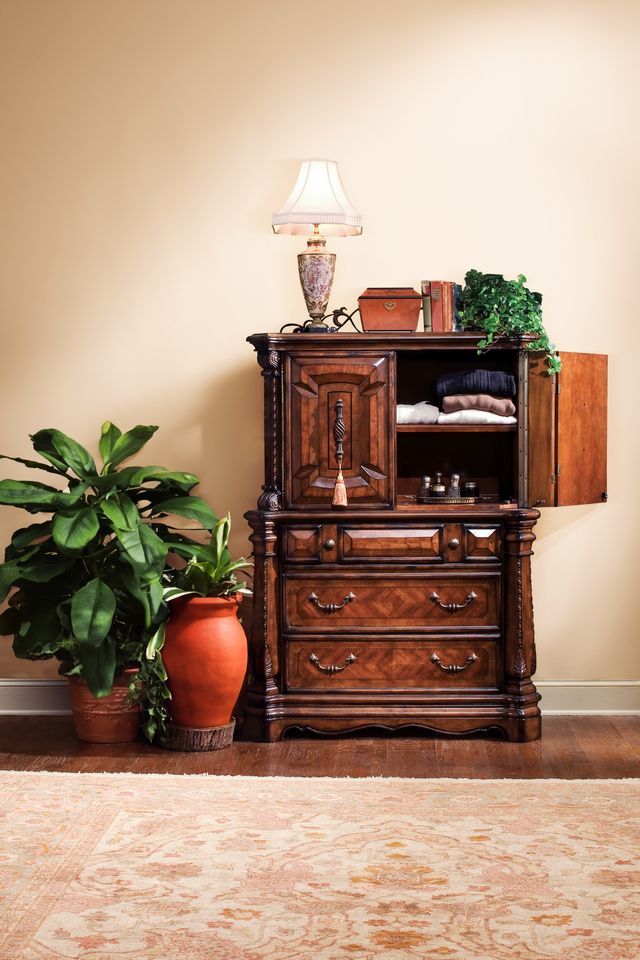 Windsor Court - Gentleman's Chest - Vintage Fruitwood - Best Buy Furniture