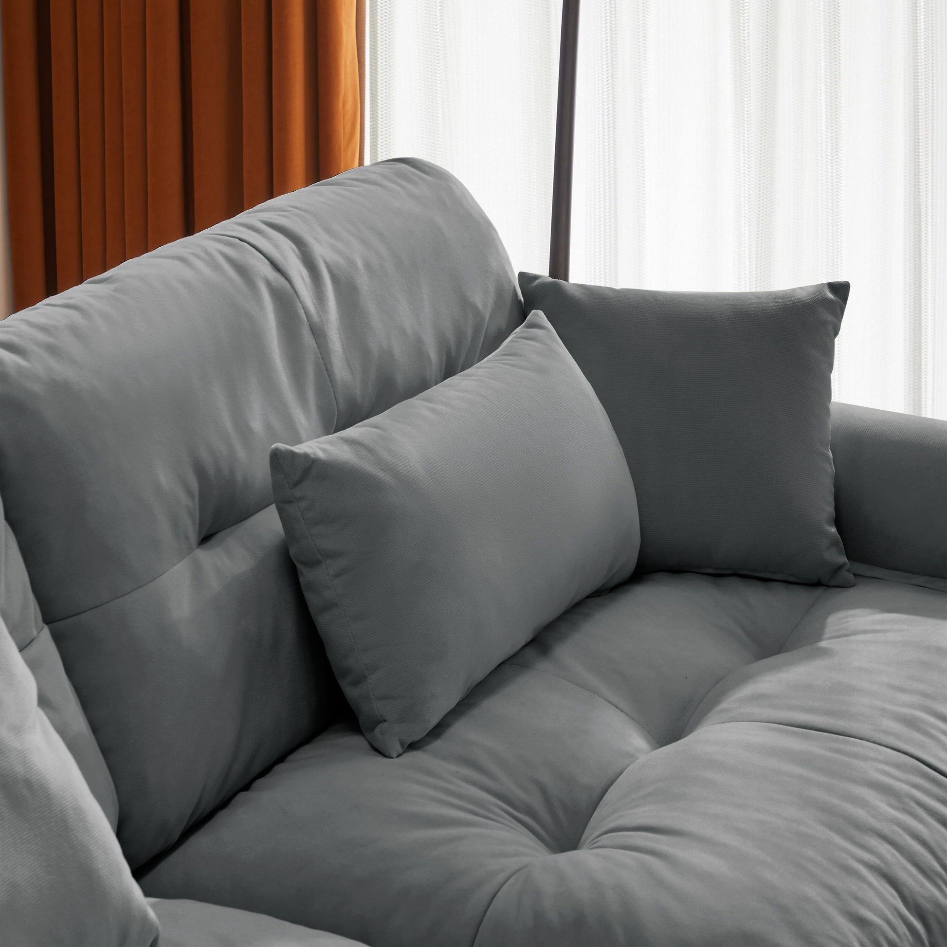 Super Comfort Oversized Modular Sectional Sofa With Movable Ottoman - Best Buy Furniture