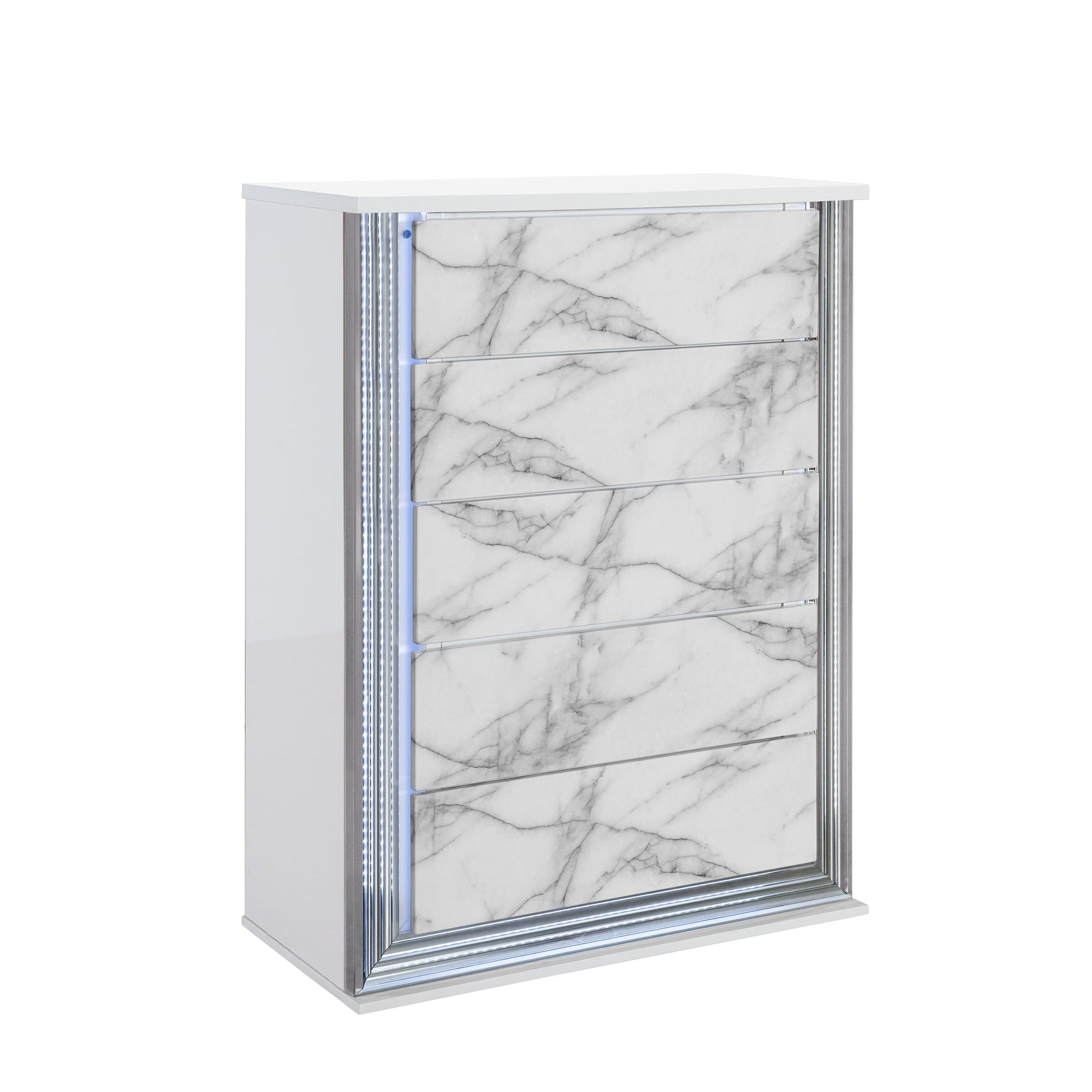 Moon - 5 Pieces Bedroom Set With LED Lighting - Best Buy Furniture