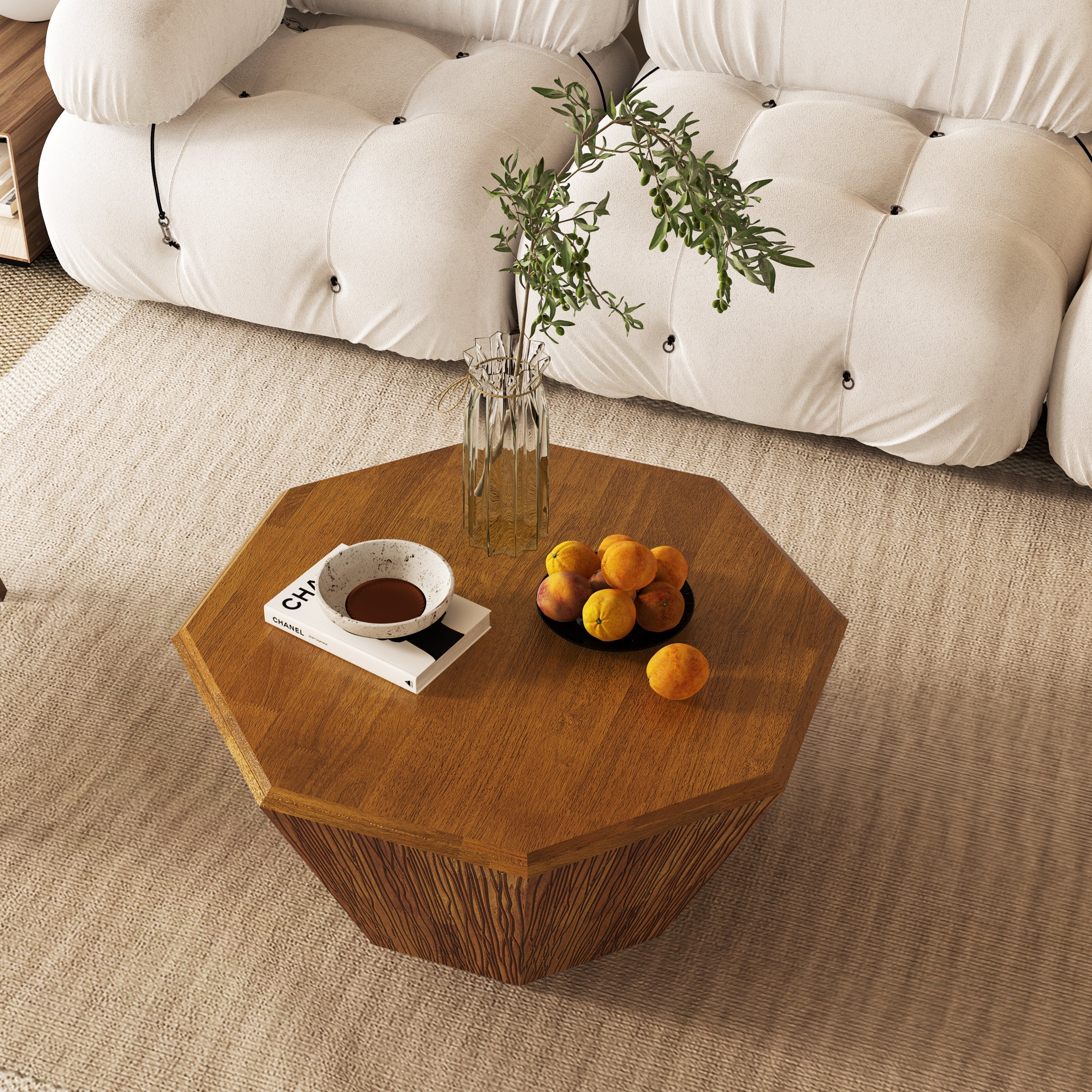 The Handcrafted Octagonal Coffee Table Set