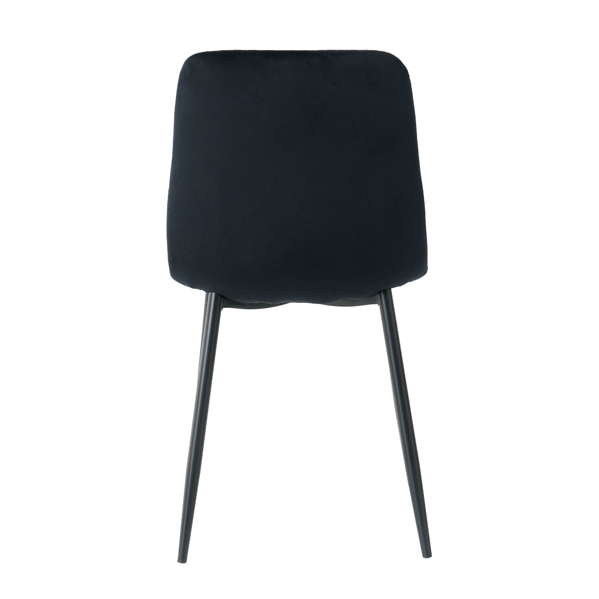 Dining Chair, Modern Kitchen Dining Chair With Cushion Back, Upholstered Side Chair With Coated Metal Legs, Family Kitchen Dining Room And Living Room