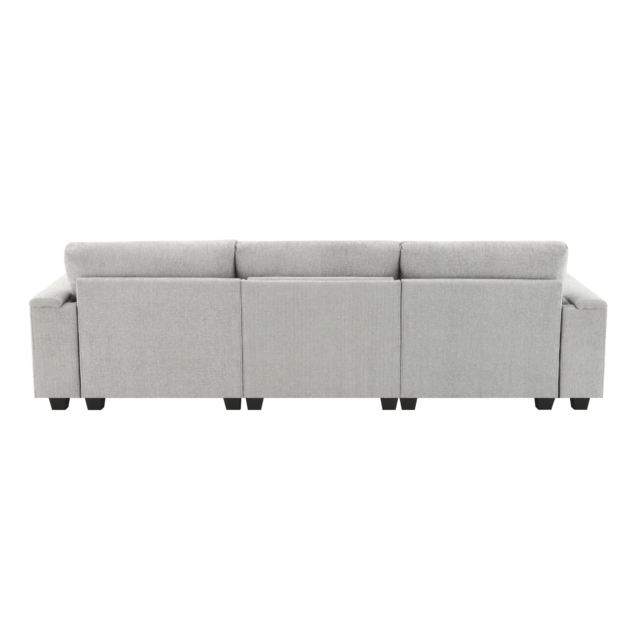 Sectional With Bluetooth Speaker Comfy Cloud Couch Set With Drop Down Table Cup Holders, USB Charger Storage Armrest Wide Seat Sofa - Best Buy Furniture