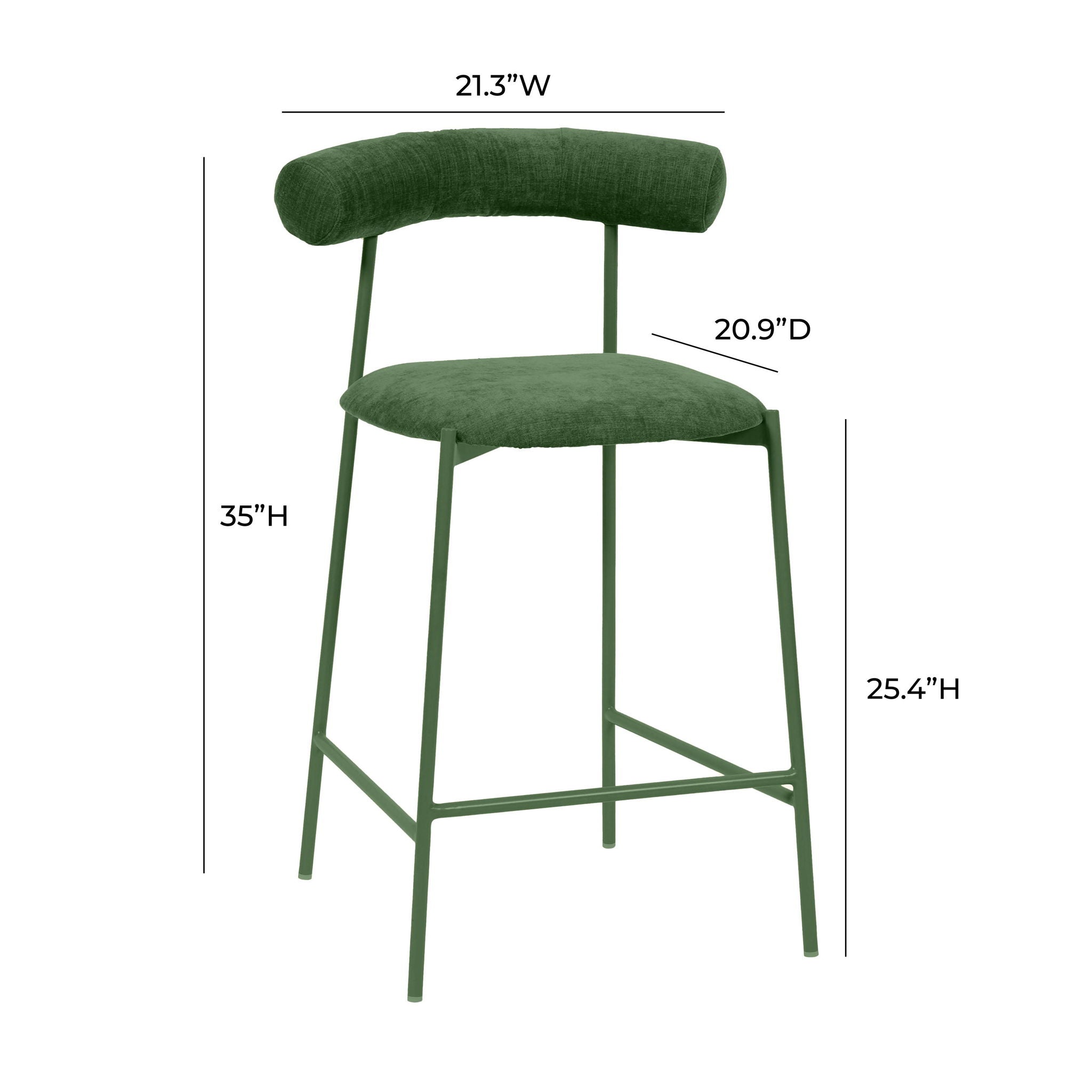 Liliana - Velvet Bar Stool