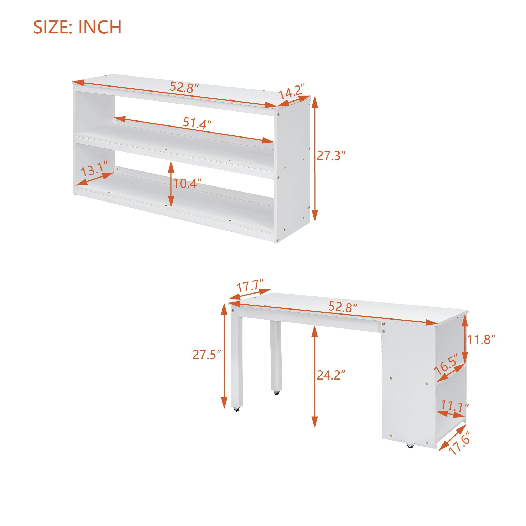 Loft Bed With Retractable Writing Desk And 3 Drawers With Storage Stairs And Shelves