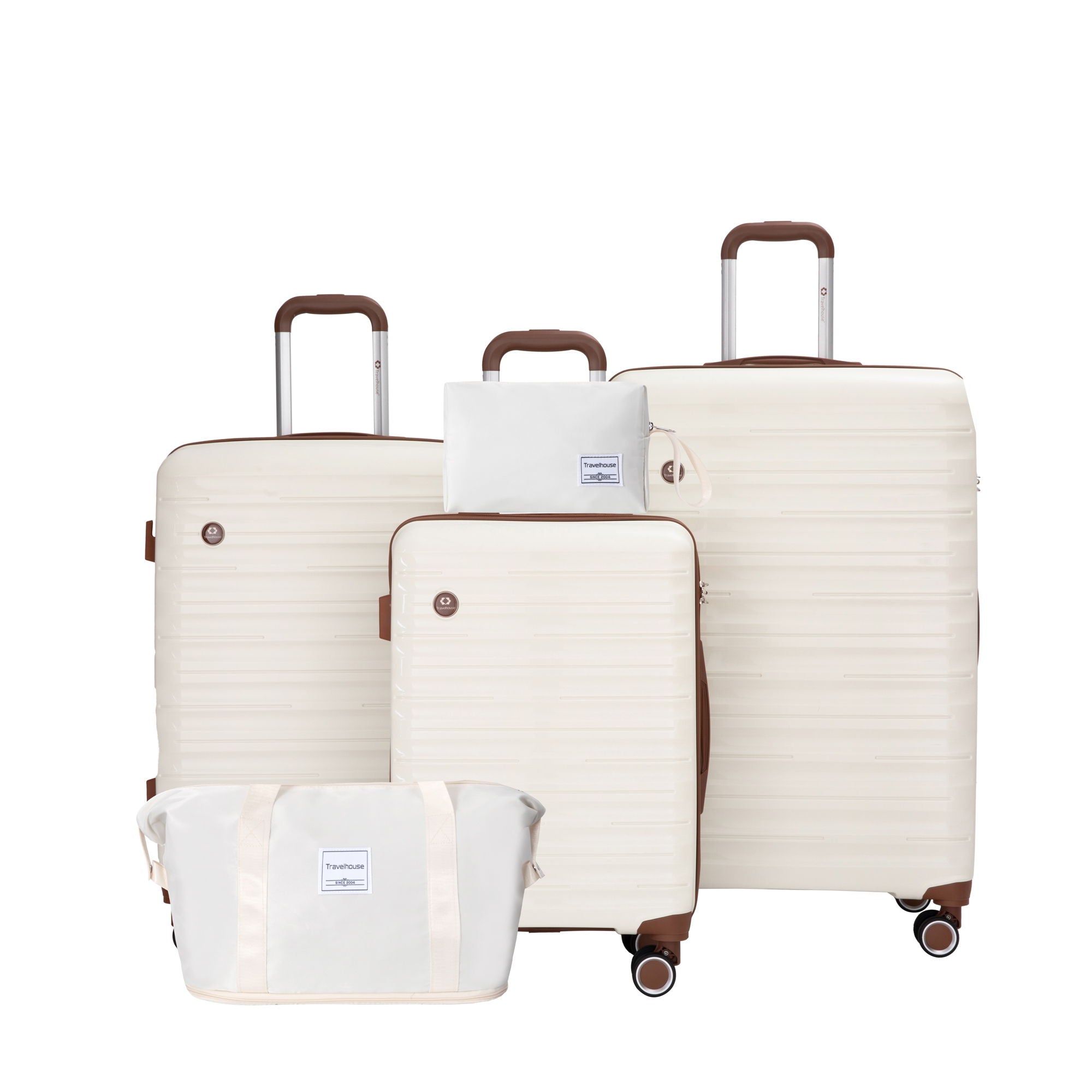 5 Piece Set Hardshell Carry On Luggage Set With Tsa Lock