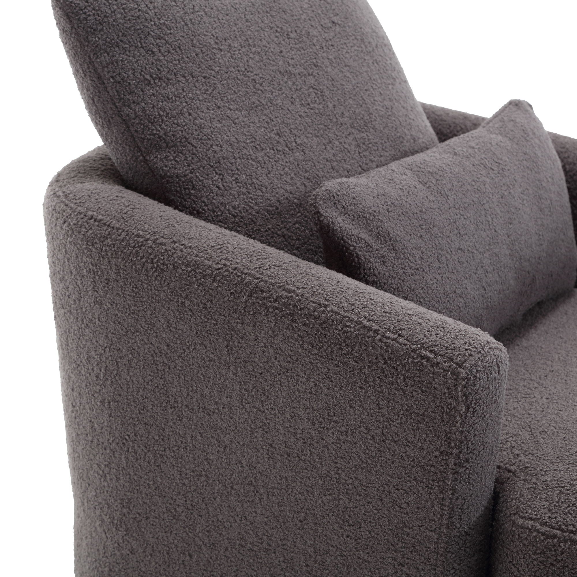 Modern Barrel Comfy Round Accent Sofa Chair, 360 Degree Swivel