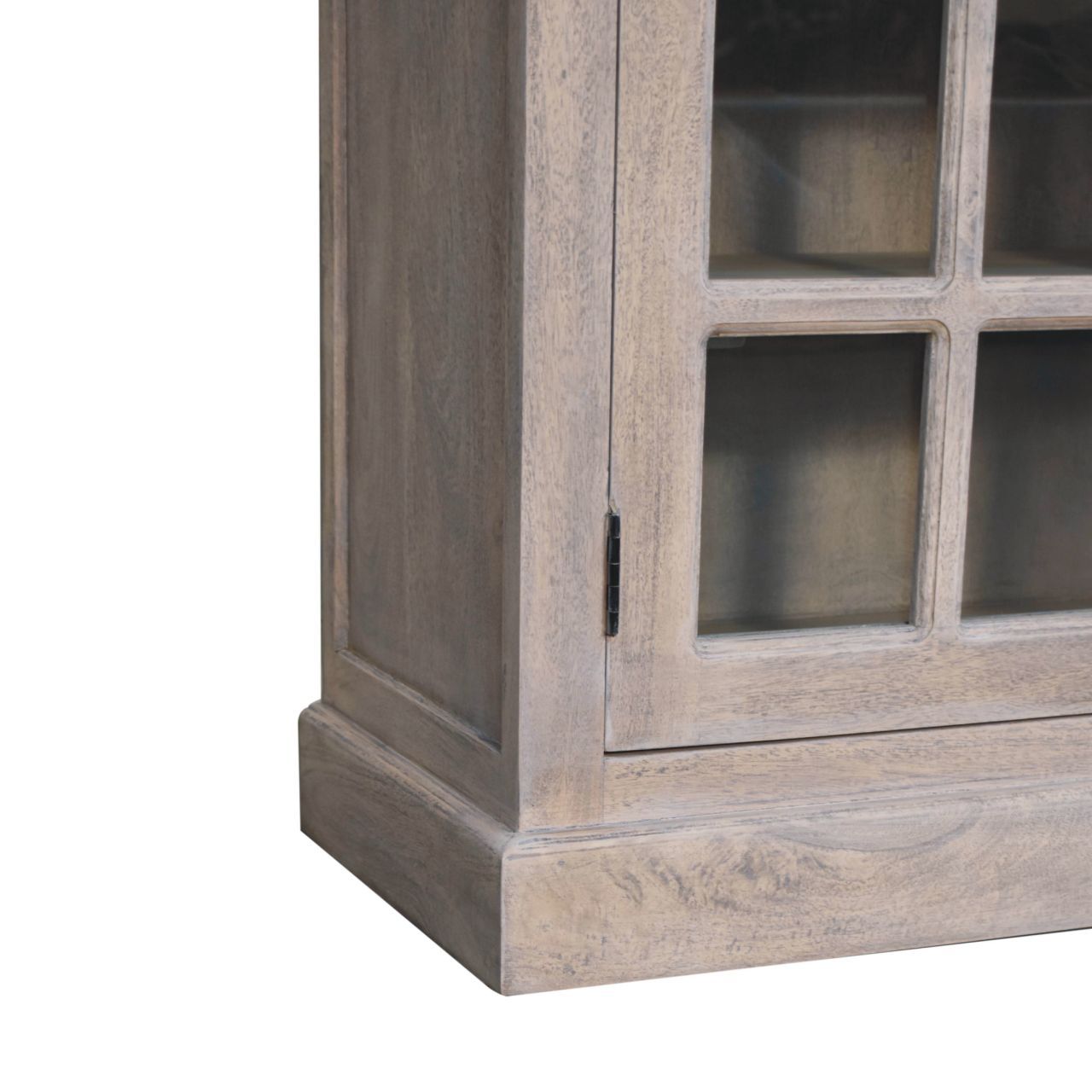 Triple Glazed Cabinet - Gray - Best Buy Furniture