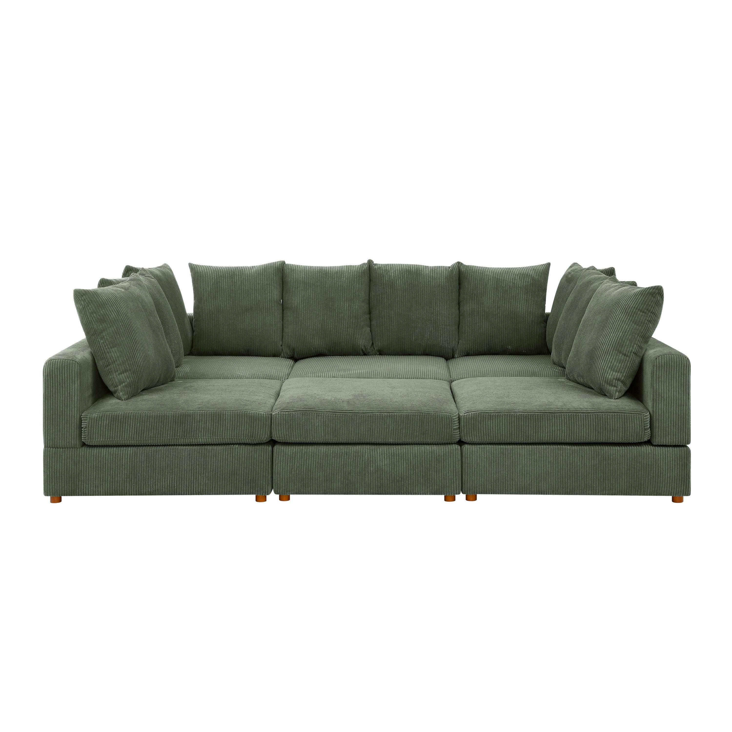 Haven 6 - Piece Modular Corduroy Sectional