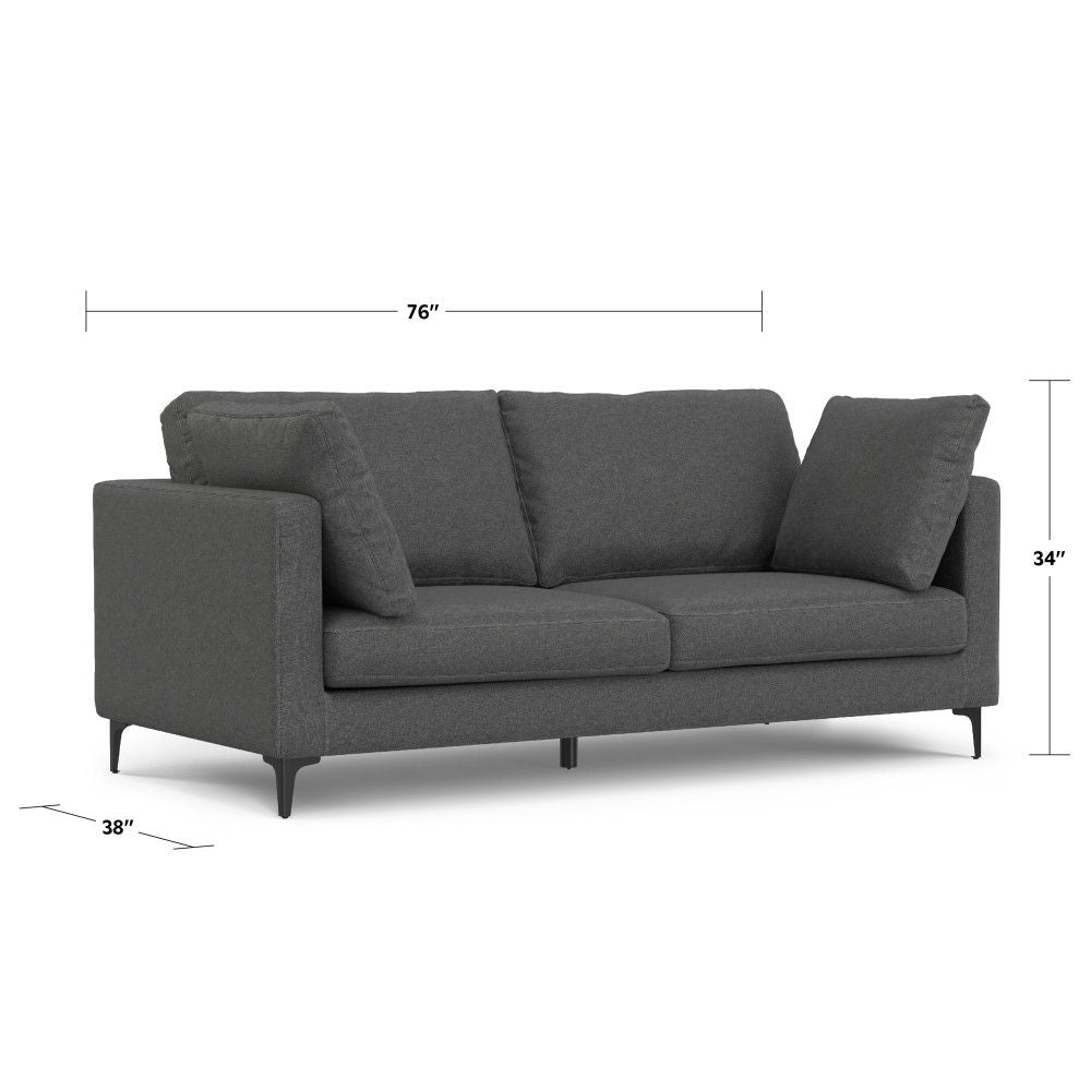Ava - Mid Century Sofa, Upholstered