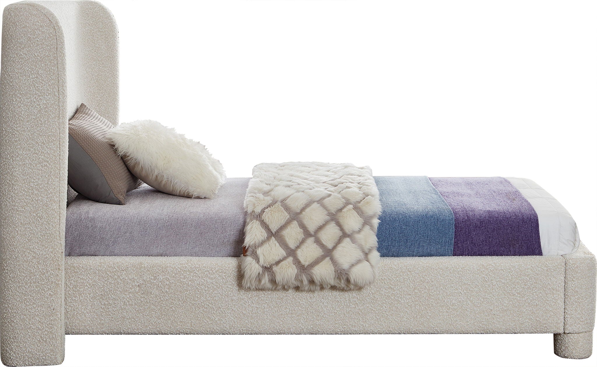 Penny - Boucle Fabric Bed