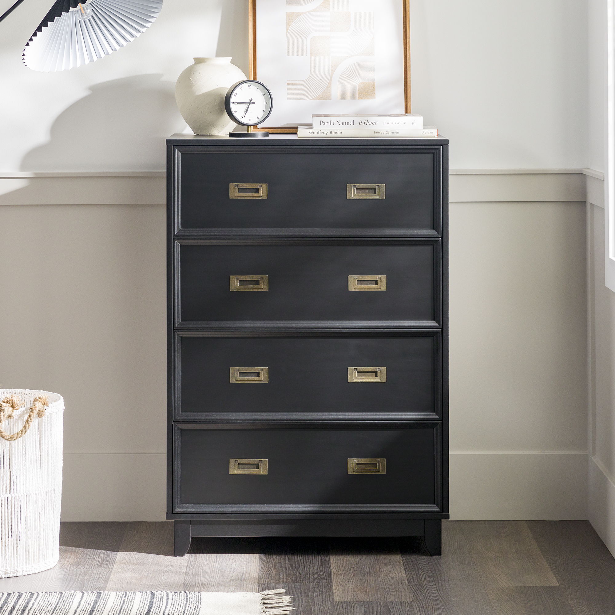 Classic 4 Drawer Dresser - Black