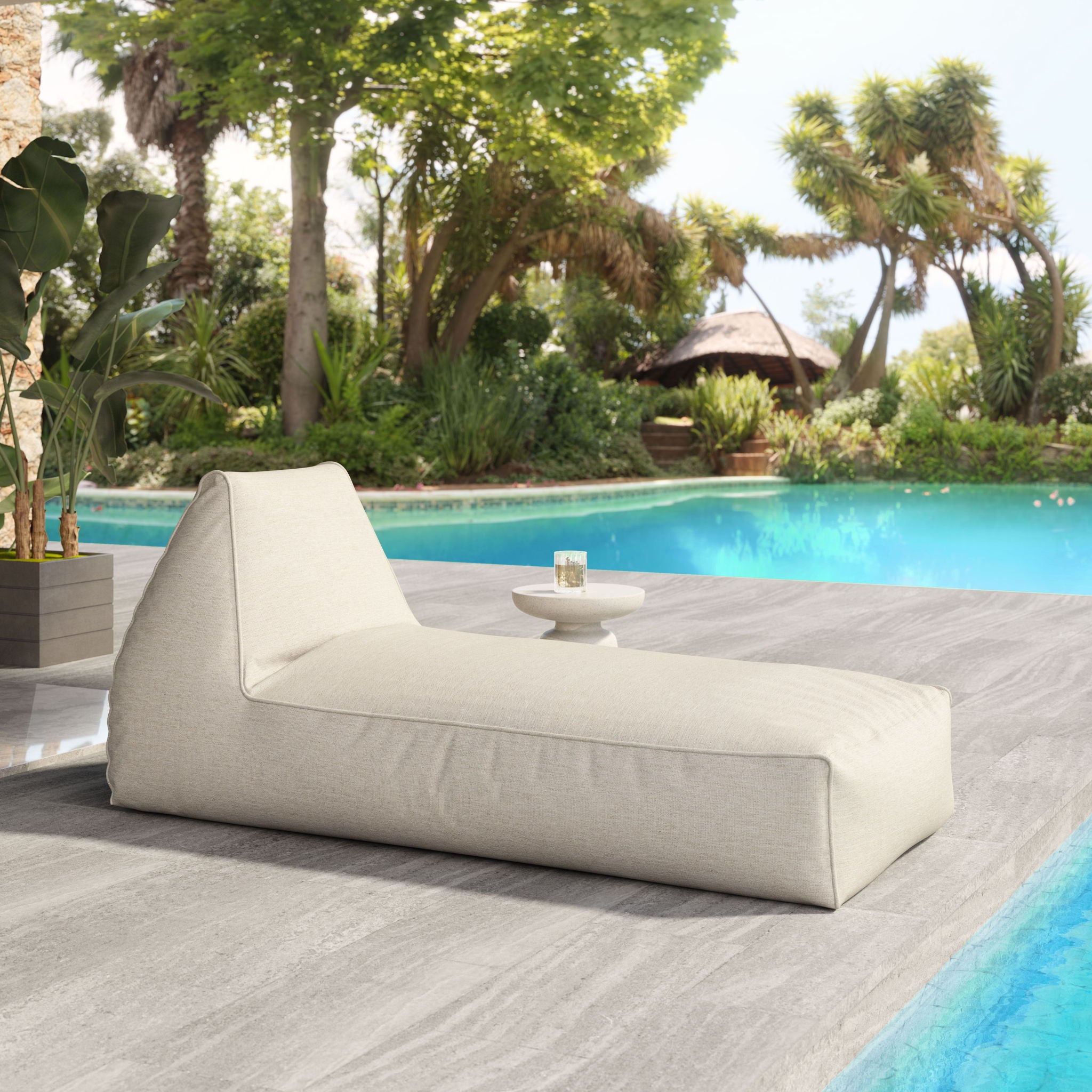 Kalm - Outdoor Lounge Chair - Beige