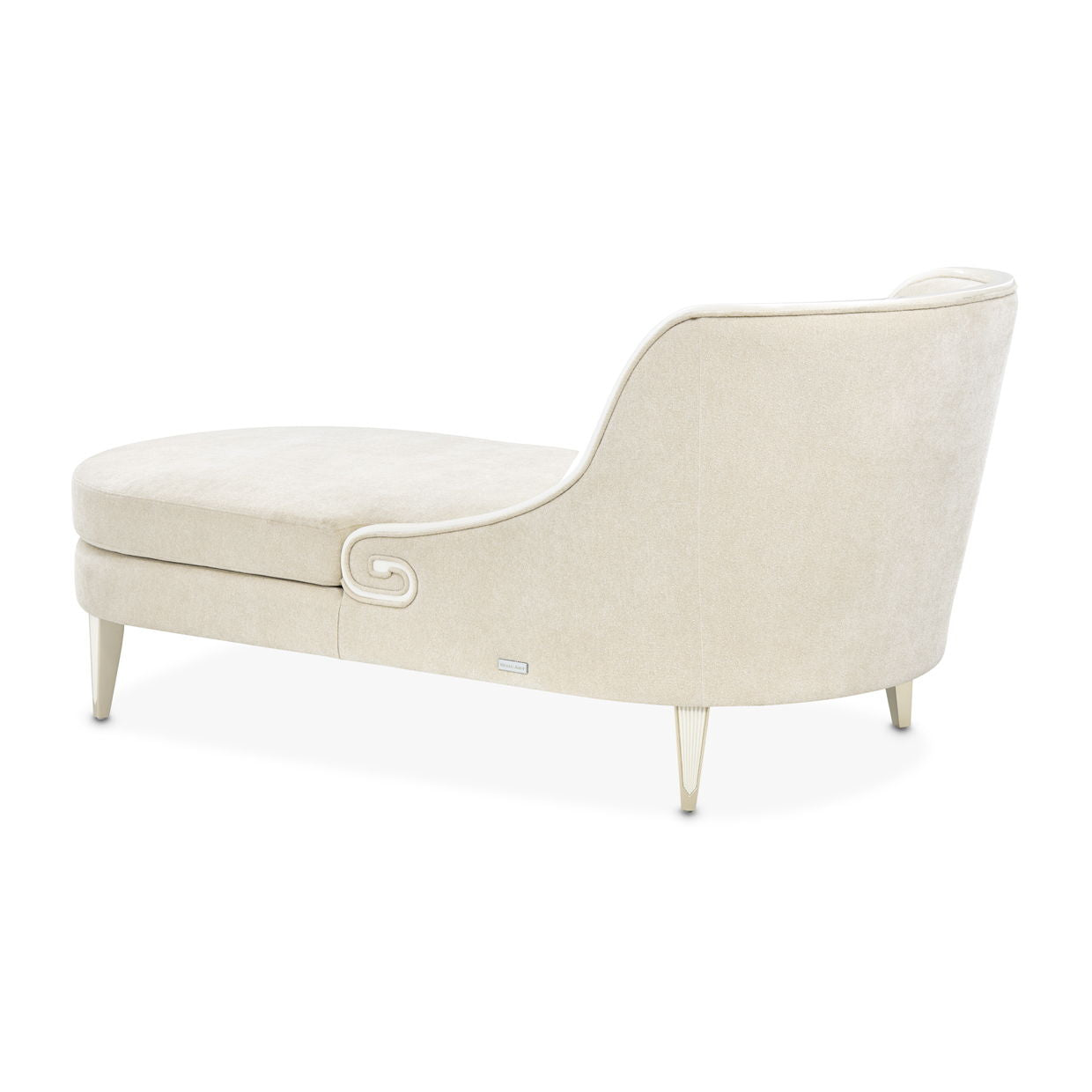 La Marisia - Chenille Chaise - Tranquil / Light Champagne - Best Buy Furniture