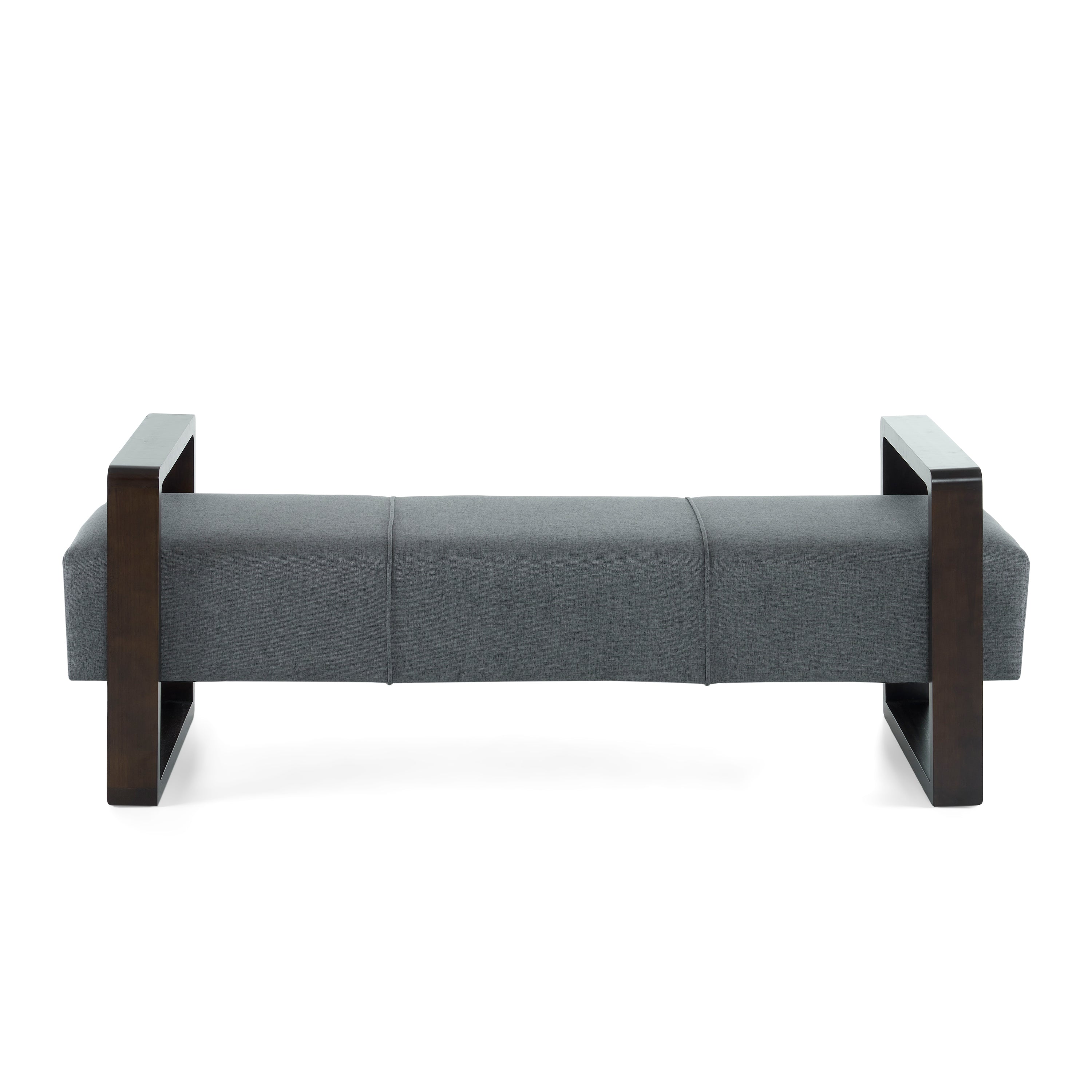 Sleek and Stylish Long - shaped Ottoman, Gray - Best Buy Furniture