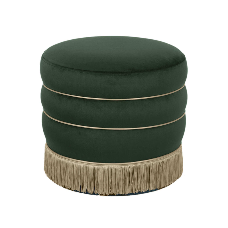 Lakka - Velvet Ottoman - Best Buy Furniture