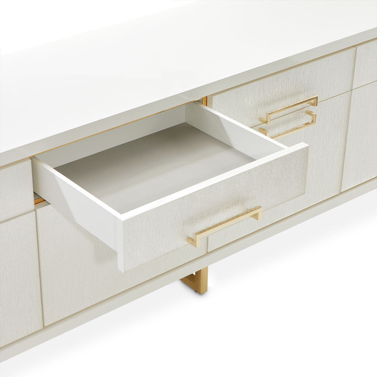 Palm Gate - Media Cabinet - Cloud White