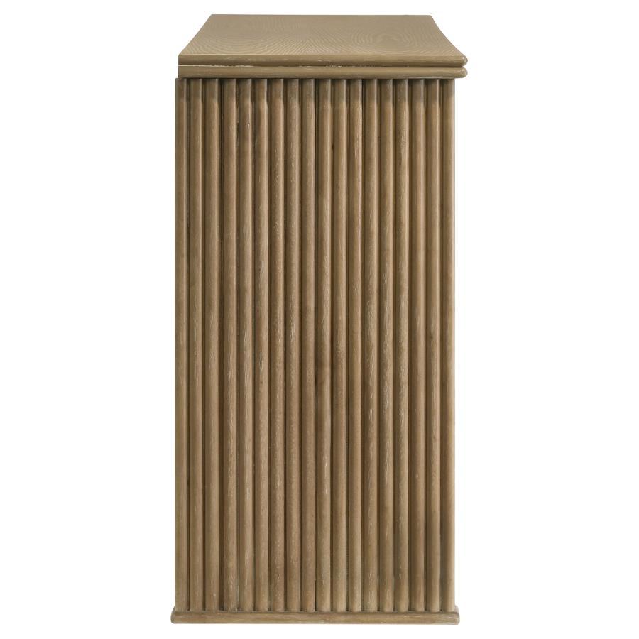 Adina - 2-Door Sideboard Server - Distressed Light Brown - Best Buy Furniture