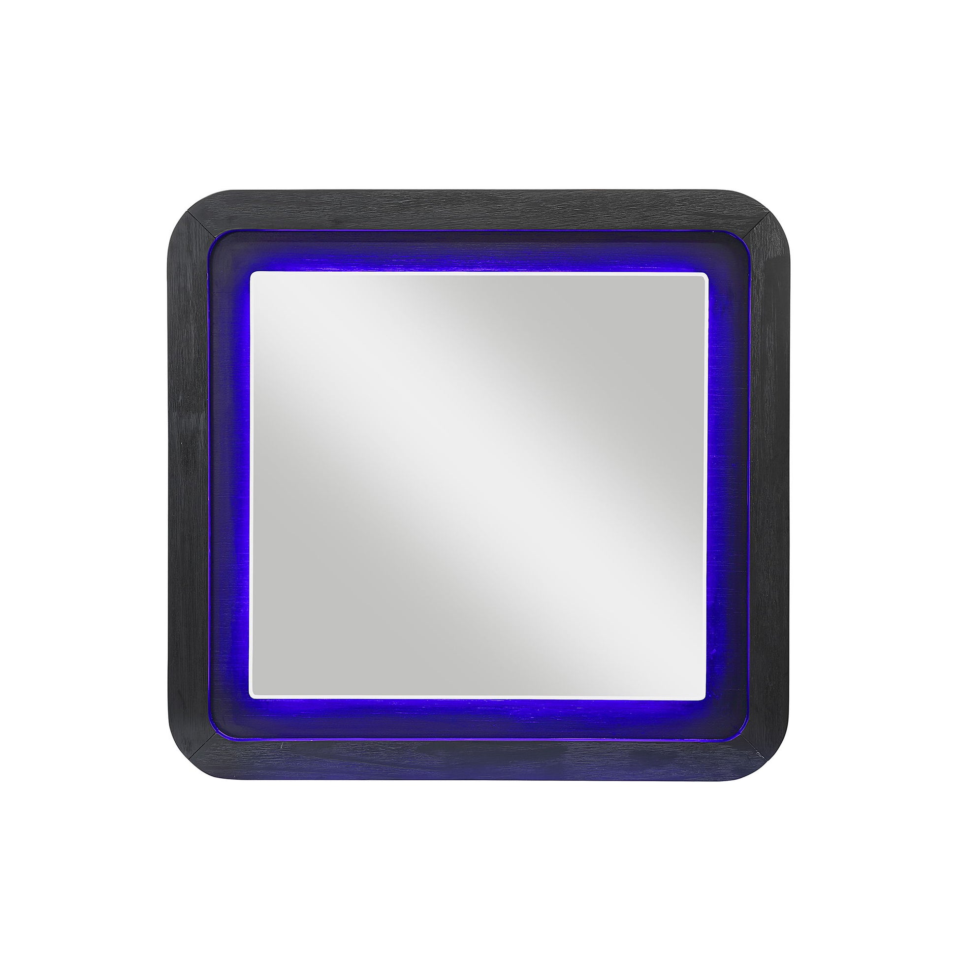 Beverly - Large Scale Wall Mirror For Dresser, Rounded Edges - Black White - Best Buy Furniture