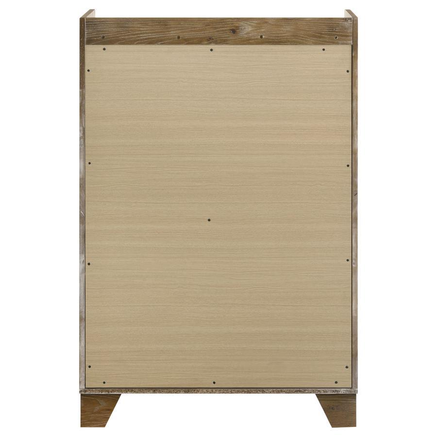 Henderson - 5-Drawer Bedroom Chest Of Drawers - Medium Oak