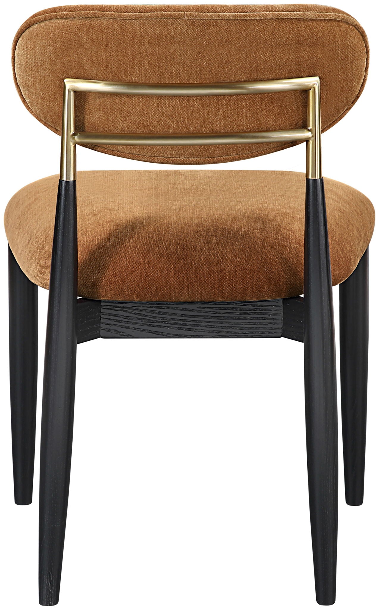 Riccio - Fabric Dining Side Chair (Set of 2) - Black And Gold Frame