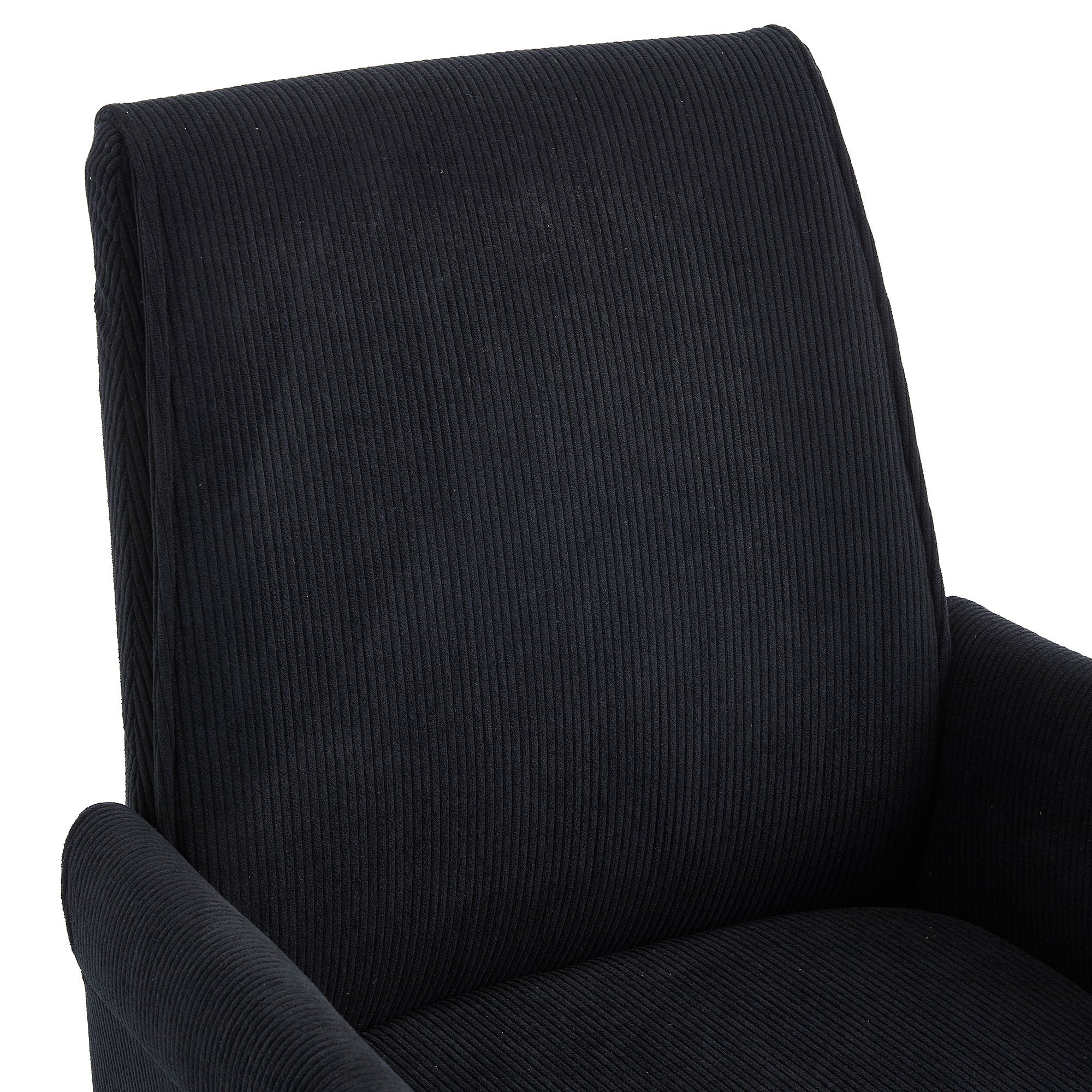 Ergonomic Mid-Back Office Chair With Striped Velvet Fabric