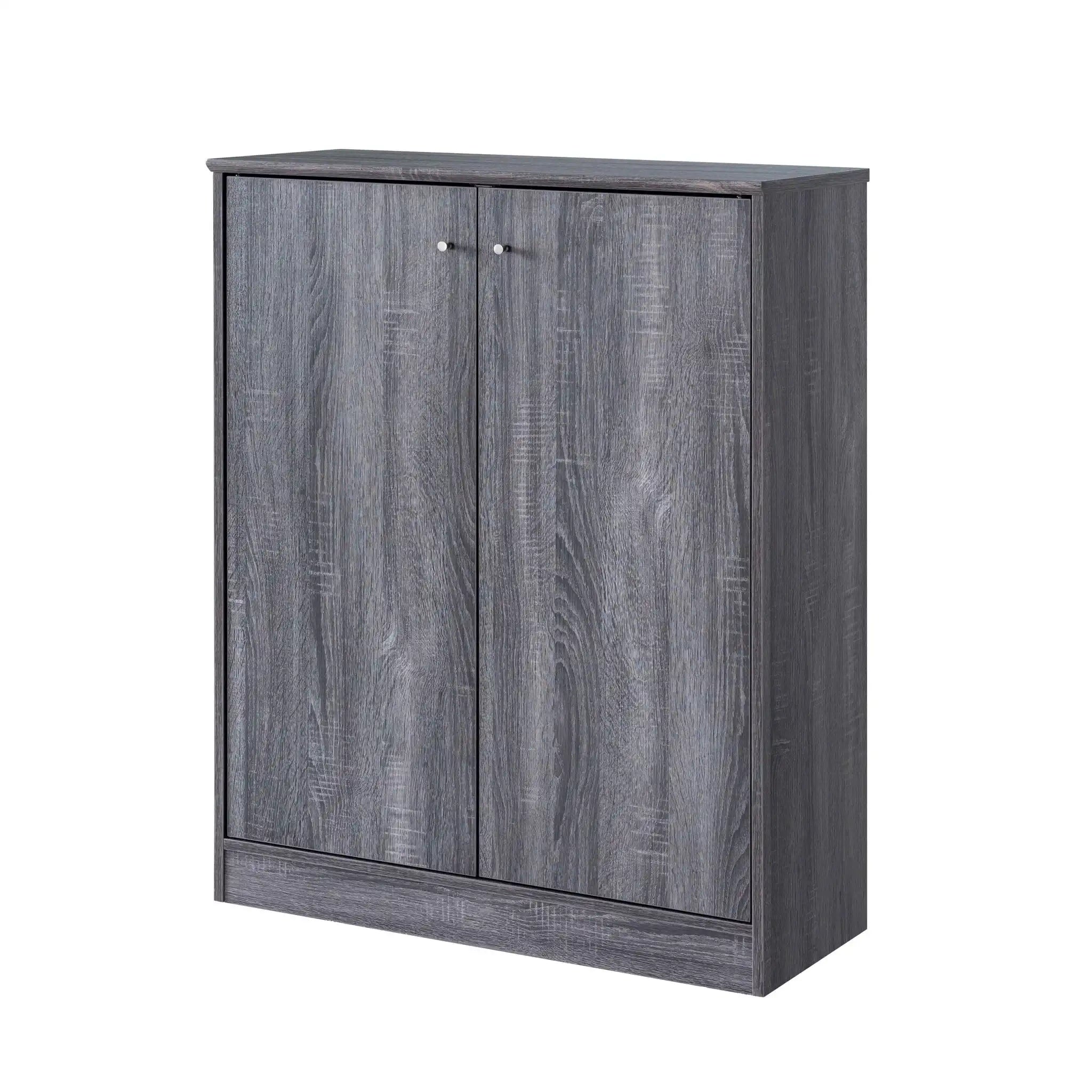Shoe / Storage Cabinet With Two Doors Five Shelves