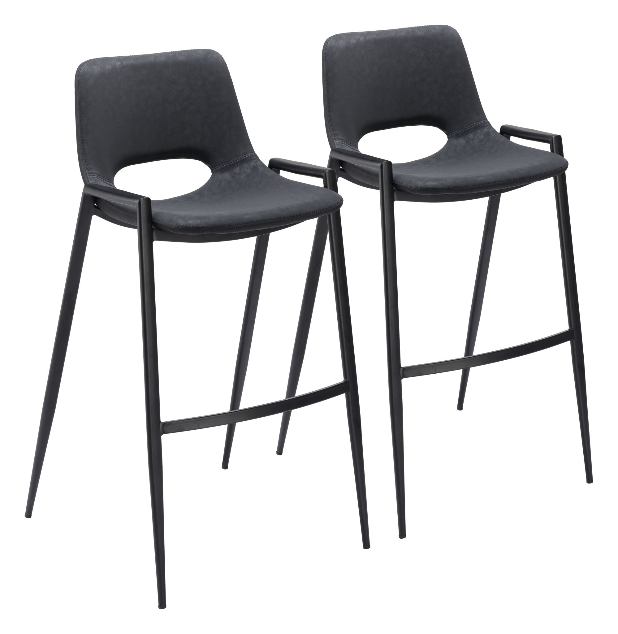 Desi - Bar Chair (Set of 2) - Black