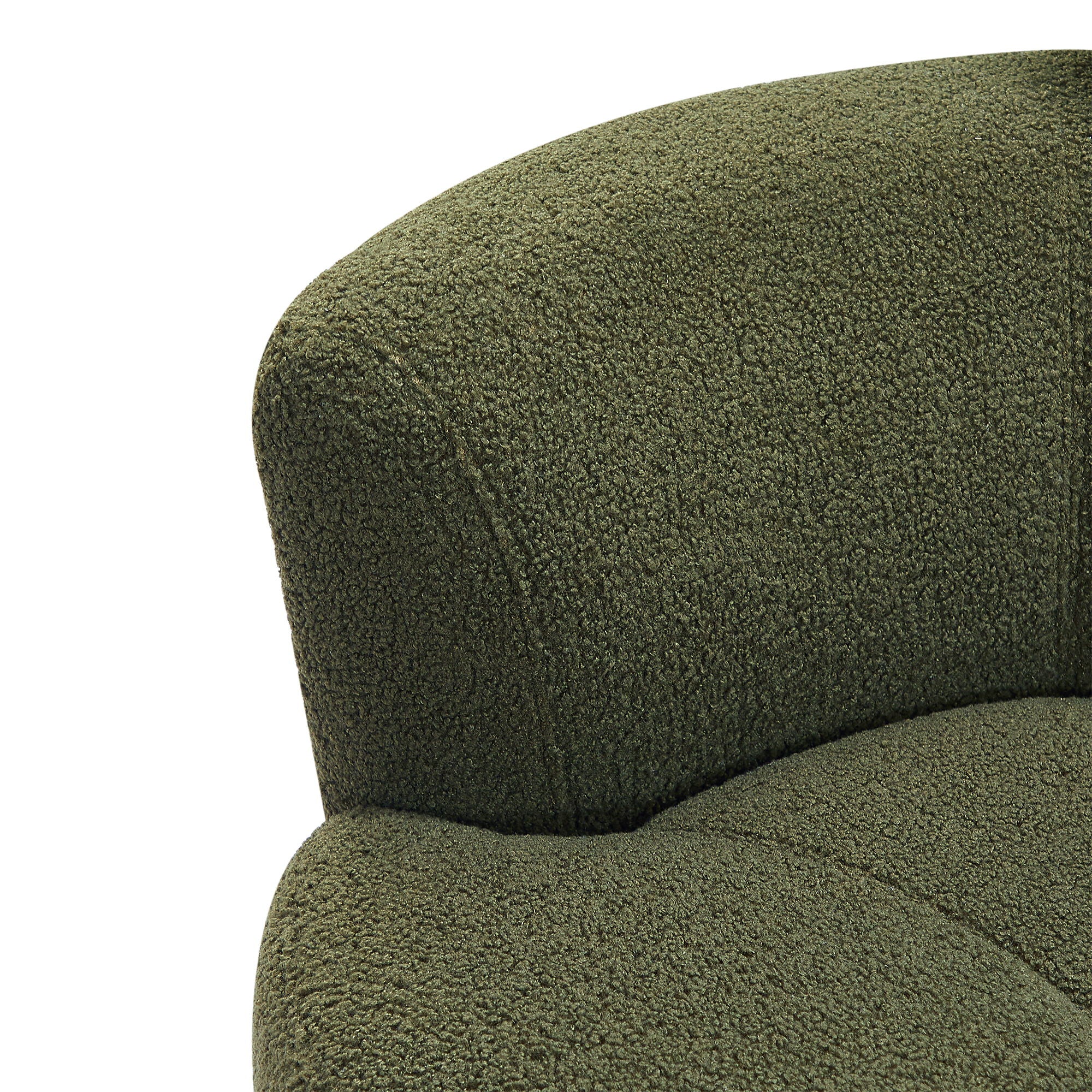 360° Swivel Chair Upholstered Accent Barrel Chair With Adjustable Headrest