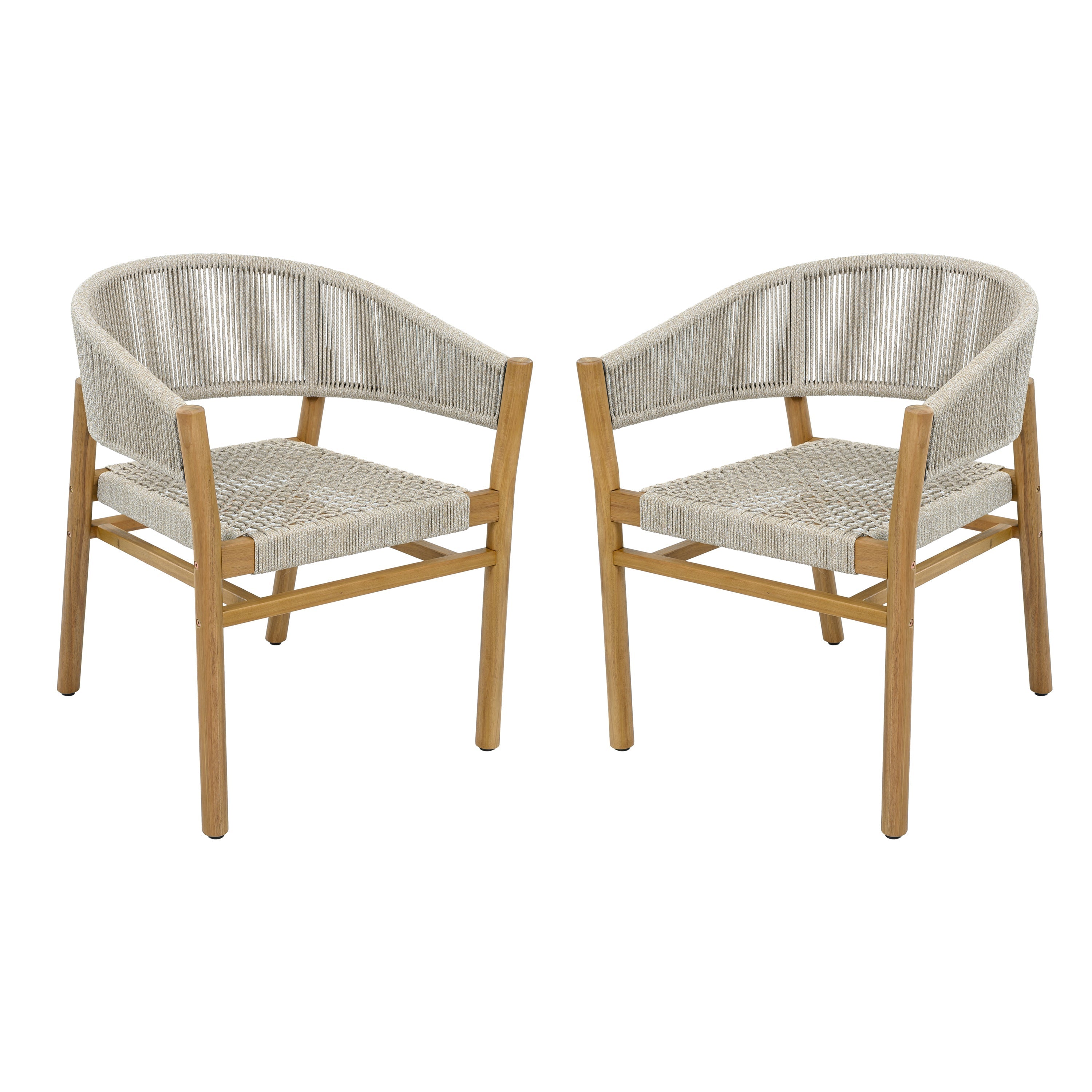 Outdoor Accent Chair Set 2 Person Seating Group