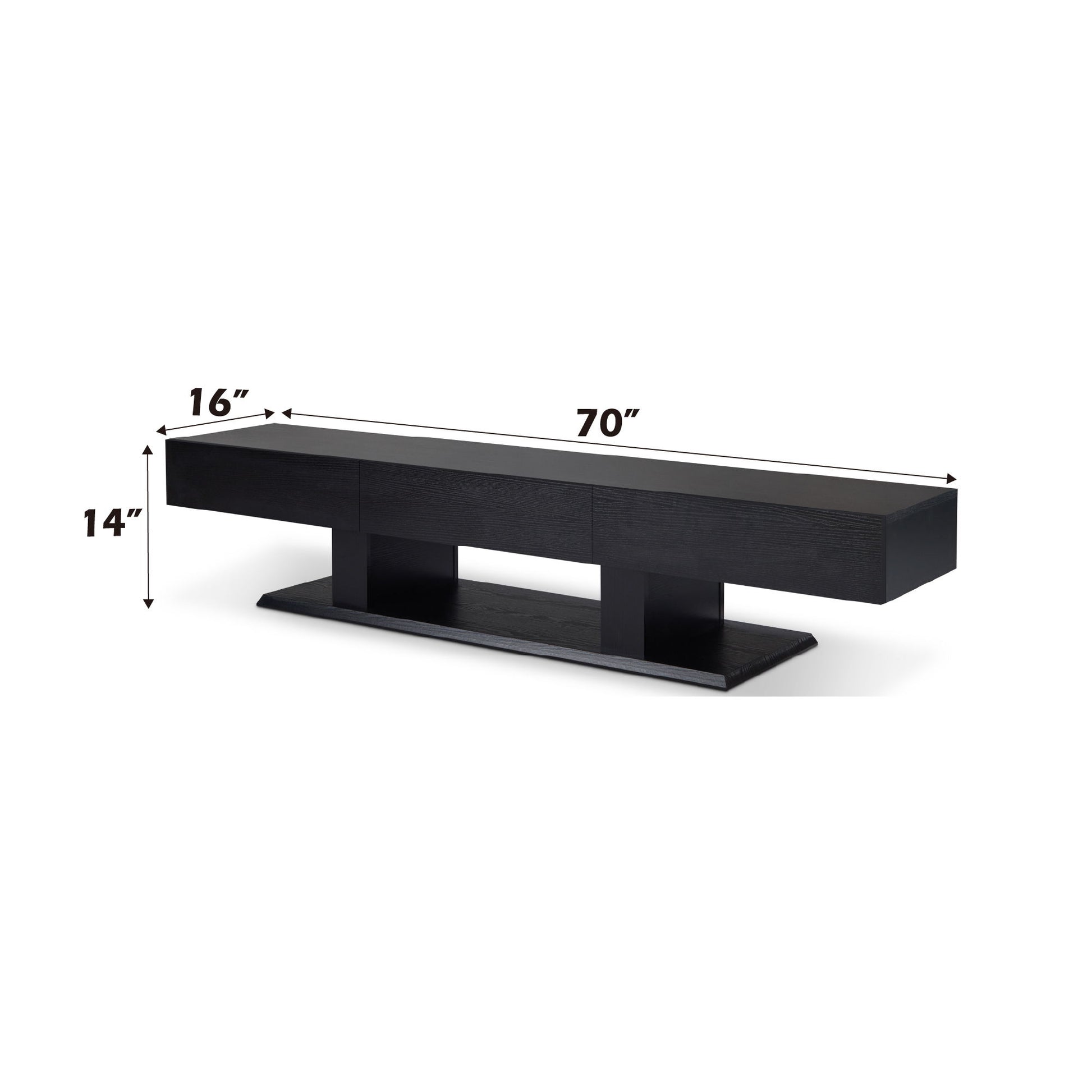 Follian - TV Stand - Black - Best Buy Furniture