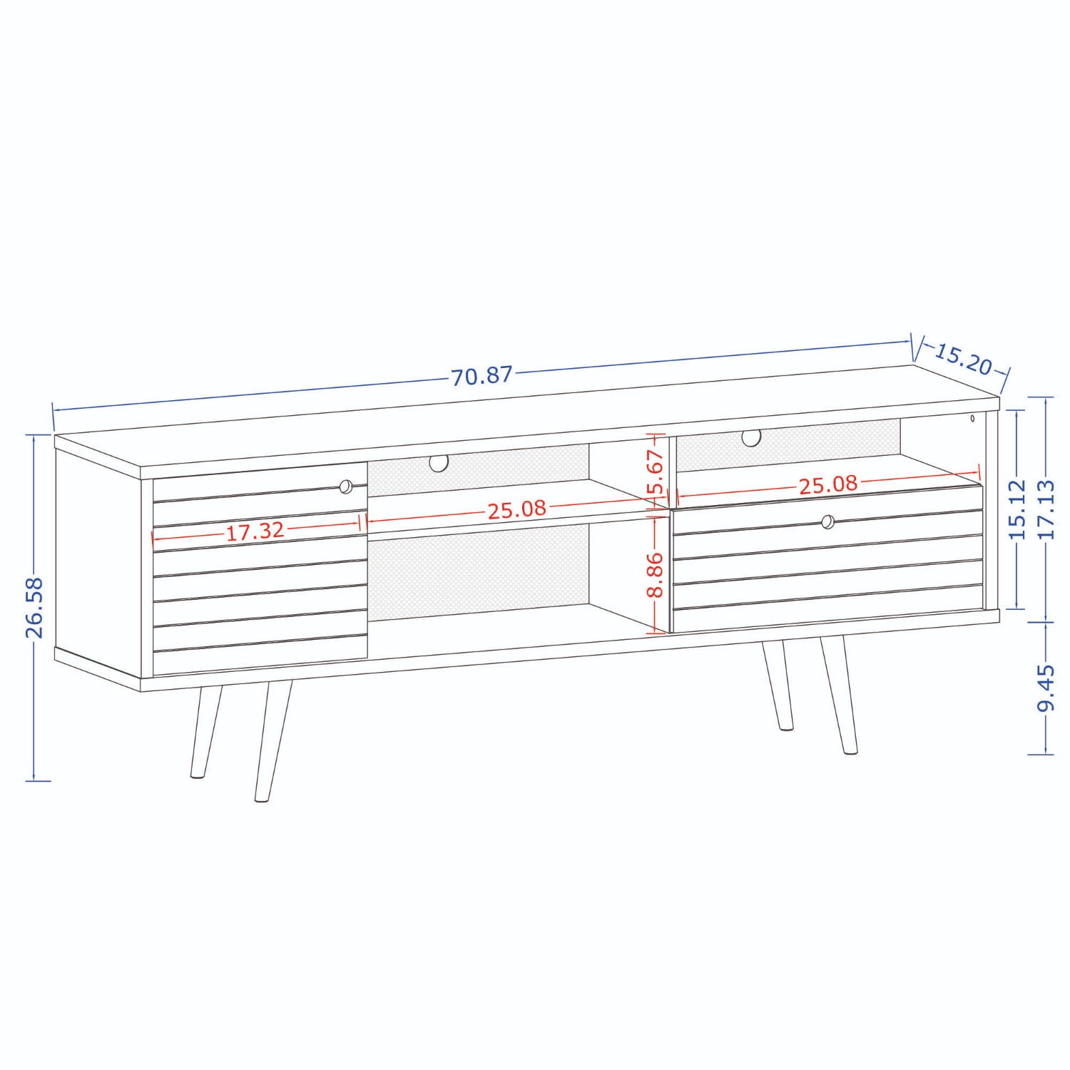 Liberty - TV Stand With Wire Management