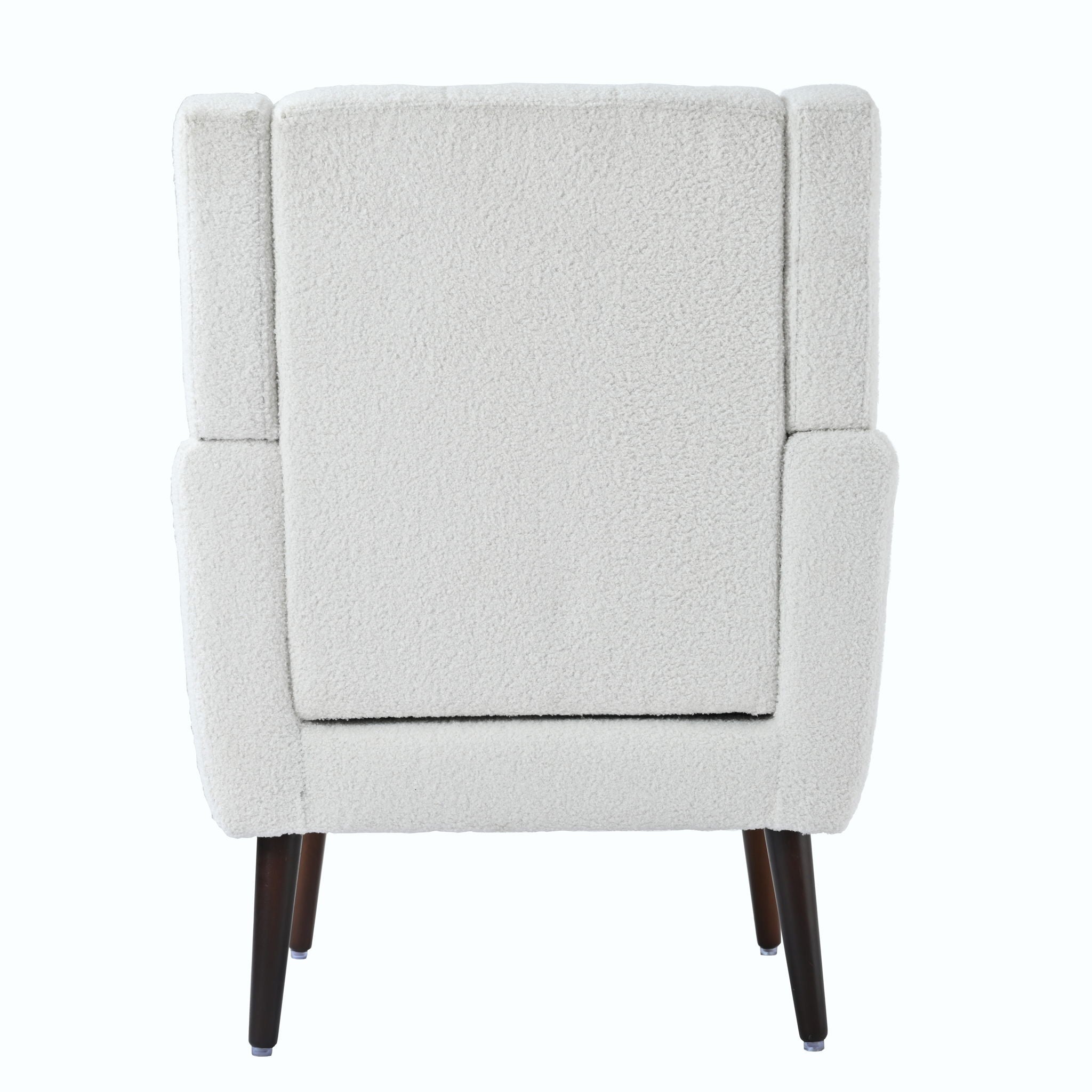 Modern Accent Chair, Chenille Arm Chairs For Living Room, Upholstered Mordern Armchair, Comfy Soft Padded Lounge Chair In Small Space, Bedroom, With Pillow, Solid Wood Leg