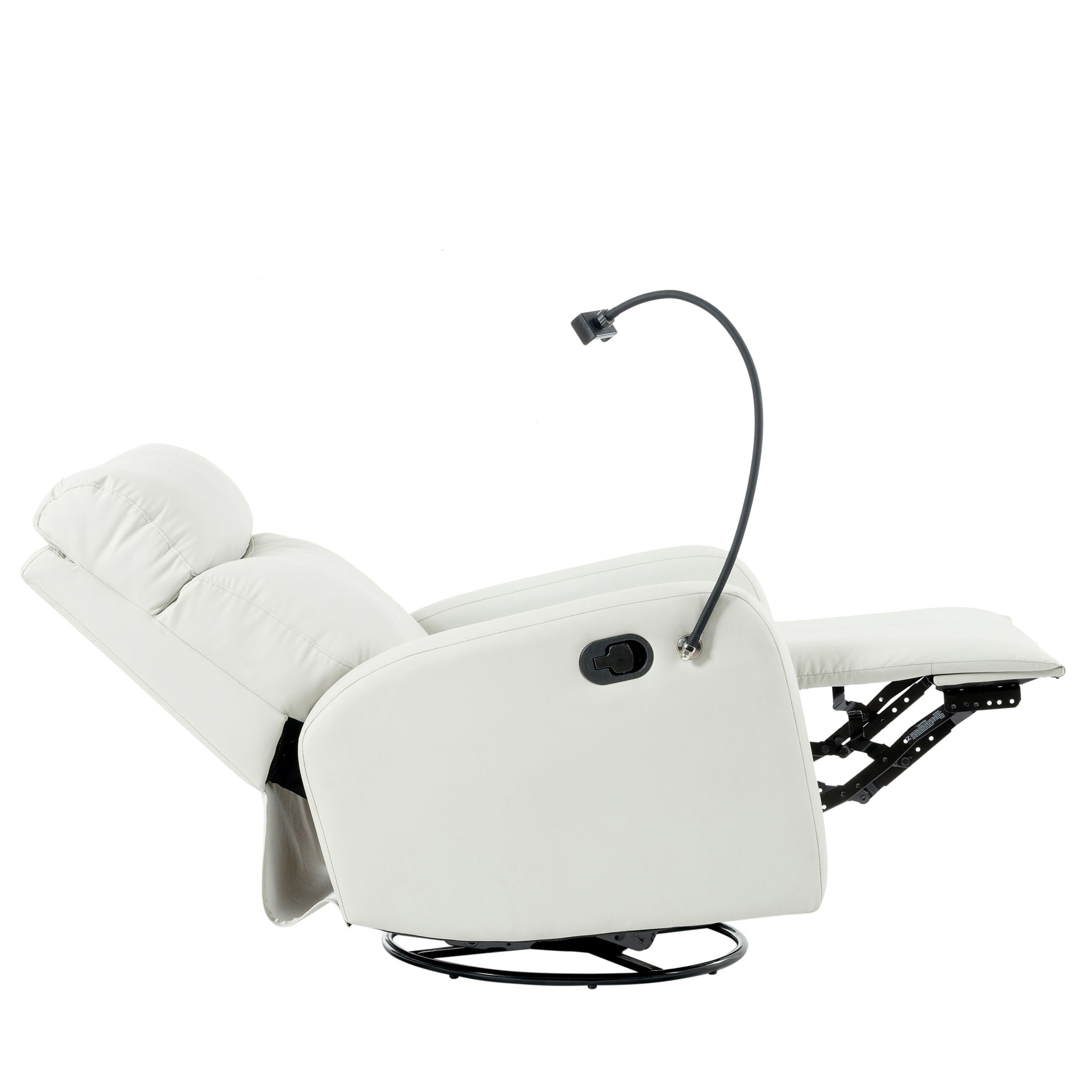 Rocking Recliner Chair, 360 Degree Swivel Nursery Rocking Chair, Glider Chair, Modern Small Rocking Swivel Recliner Chair For Bedroom, Living Room Chair Home Theater Seat, Phone Holder - Light Gray - Best Buy Furniture