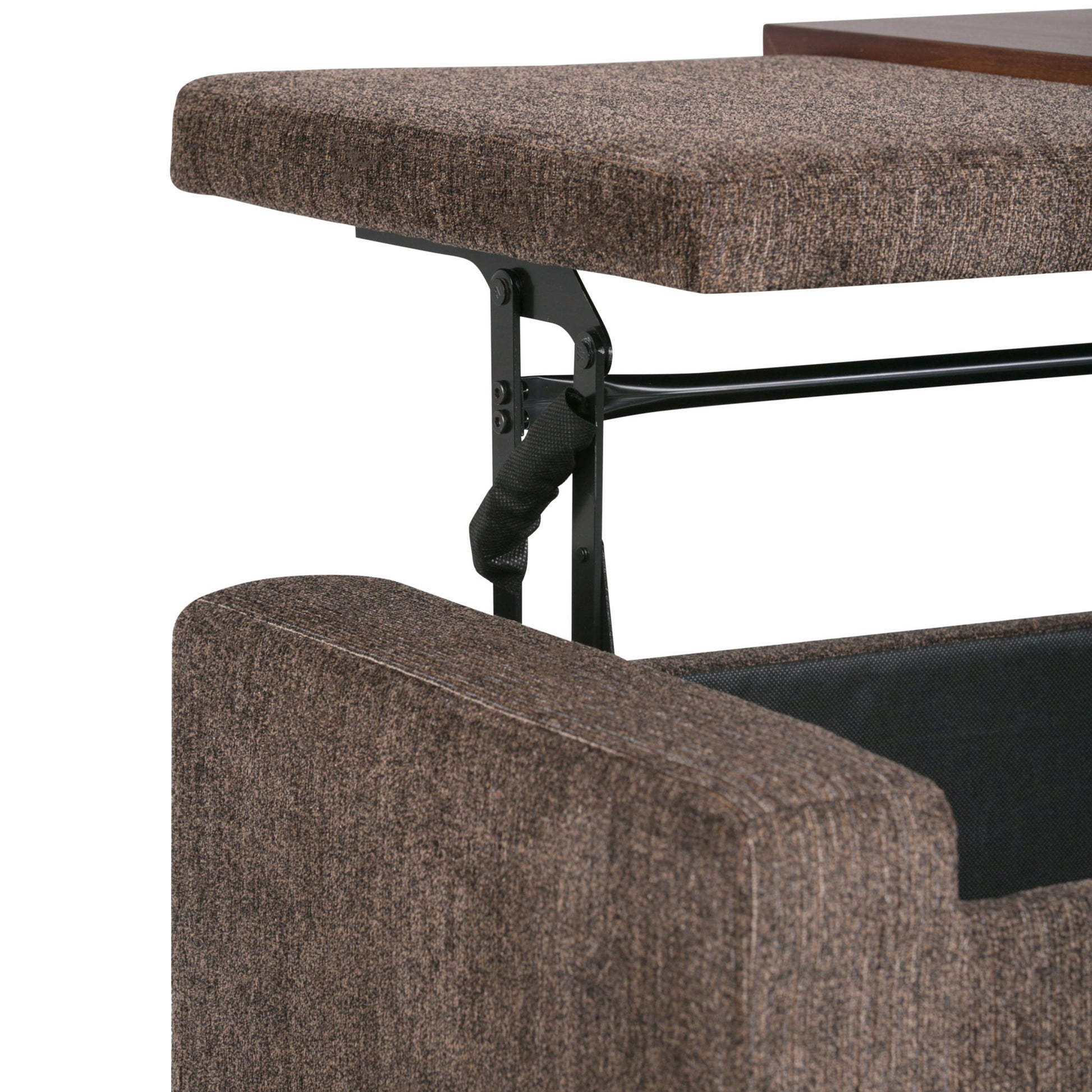 Bretton - Lift Top Storage Ottoman - Deep Umber Brown - Best Buy Furniture