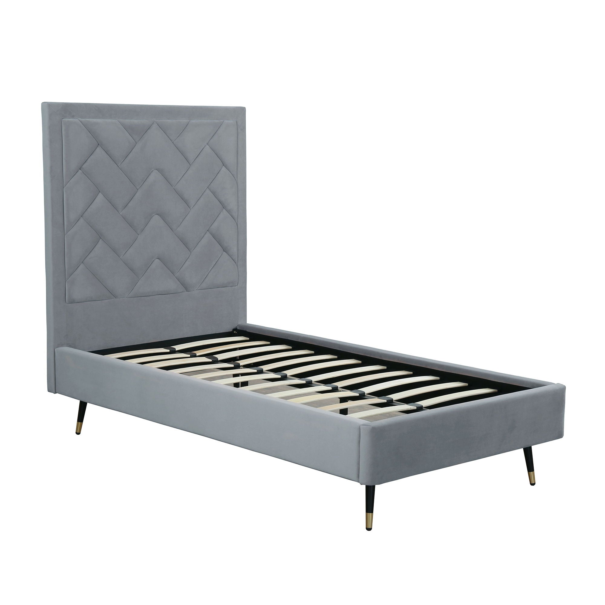 Crosby - Bed With Upholstered Headboard And Slats