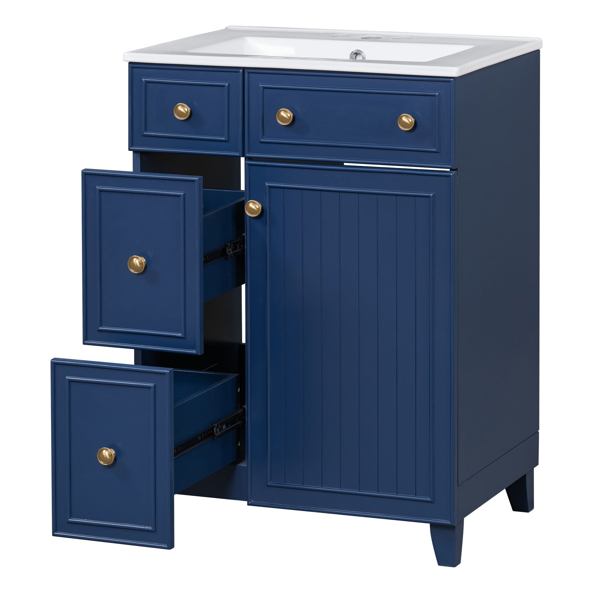 Bathroom Vanity Cabinet With Sink - Blue