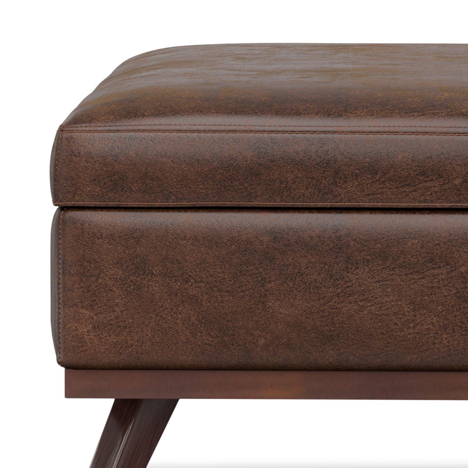 Owen - Multifunctional Square Coffee Table Storage Ottoman - Best Buy Furniture