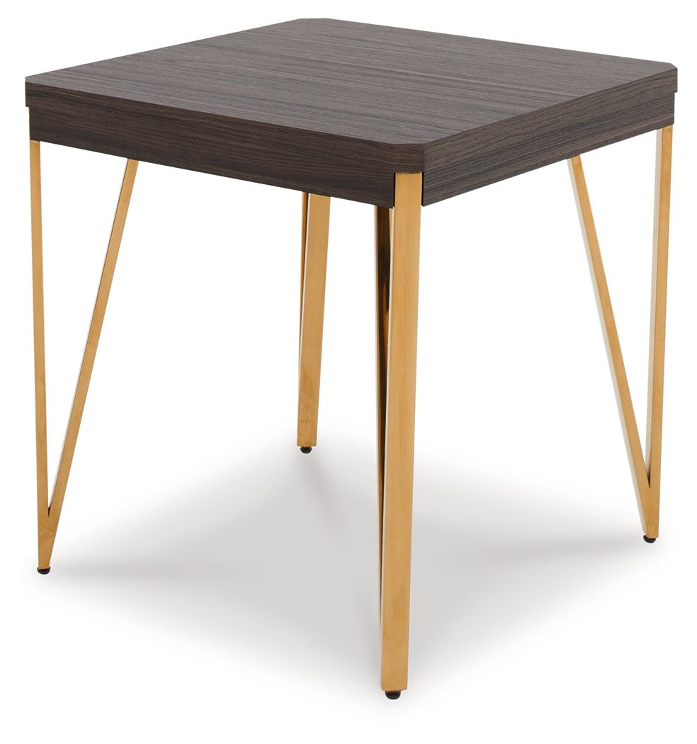 Bandyn - Occasional Table Set (Set of 3) - Brown / Champagne
