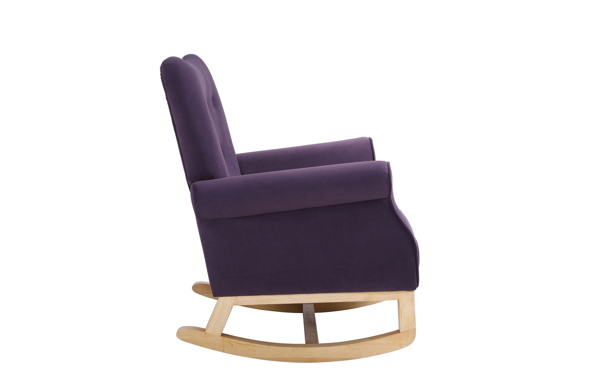 Modern Rocking Chair, Upholstered Accent Chair For Nursery, Small Contemporary Rocke