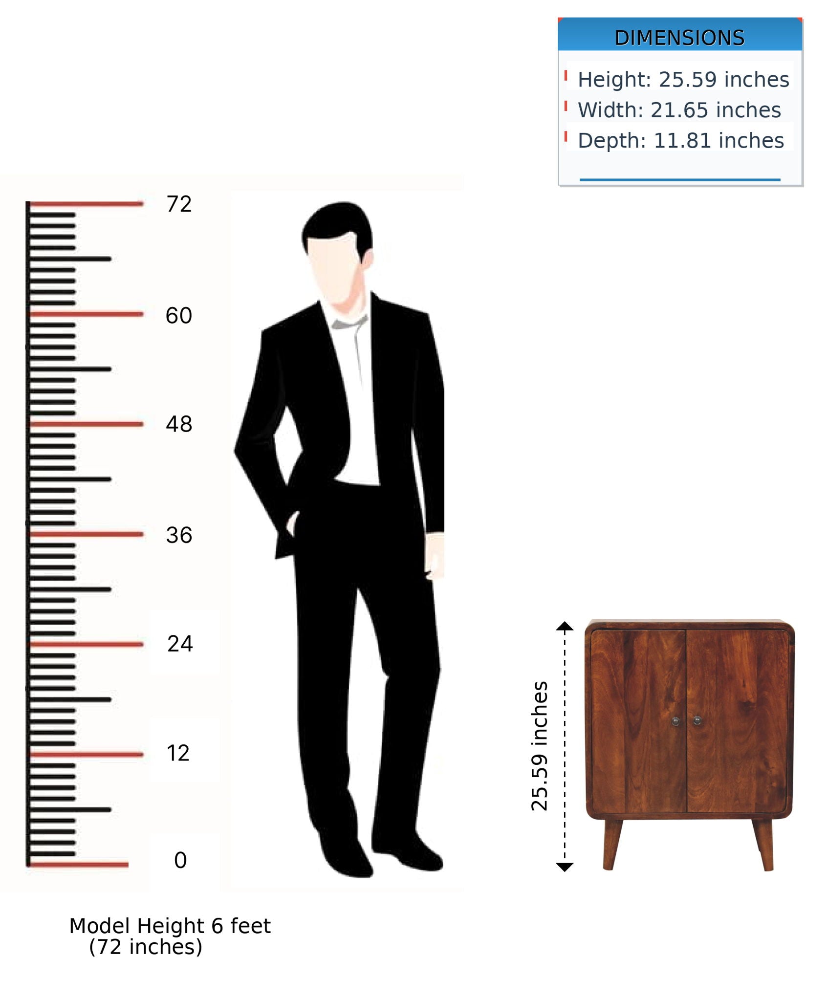 Mini Classic Cabinet - Brown