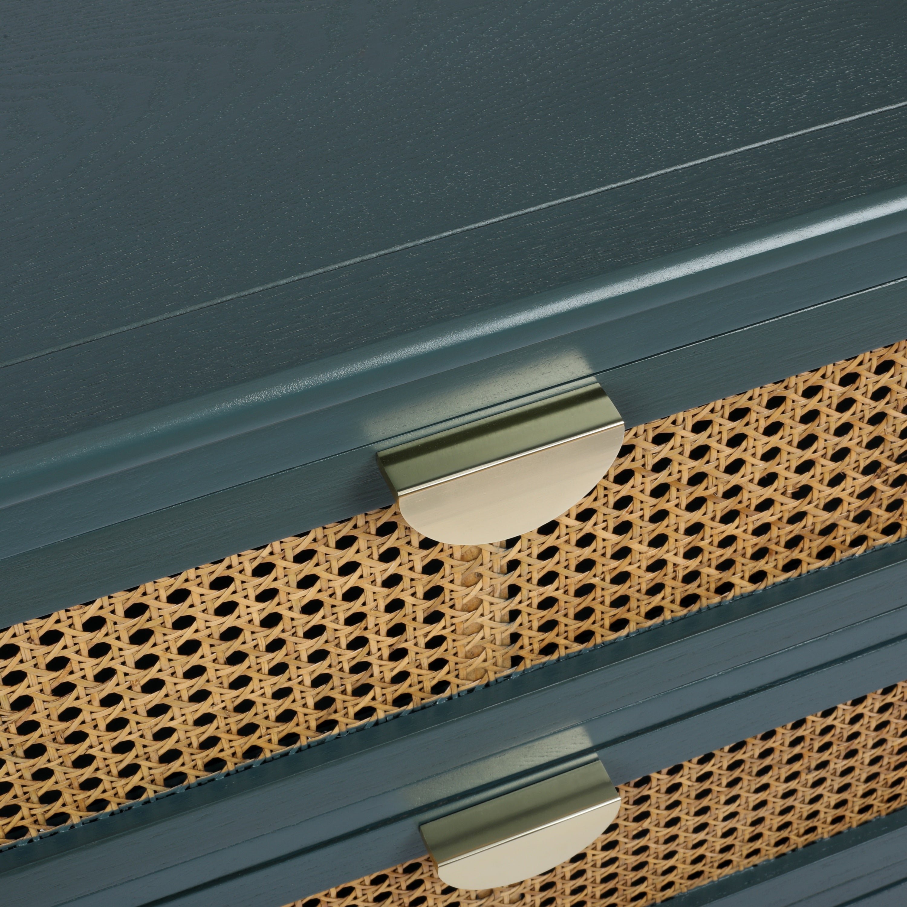 3 Drawer Cabinet Natural Rattan