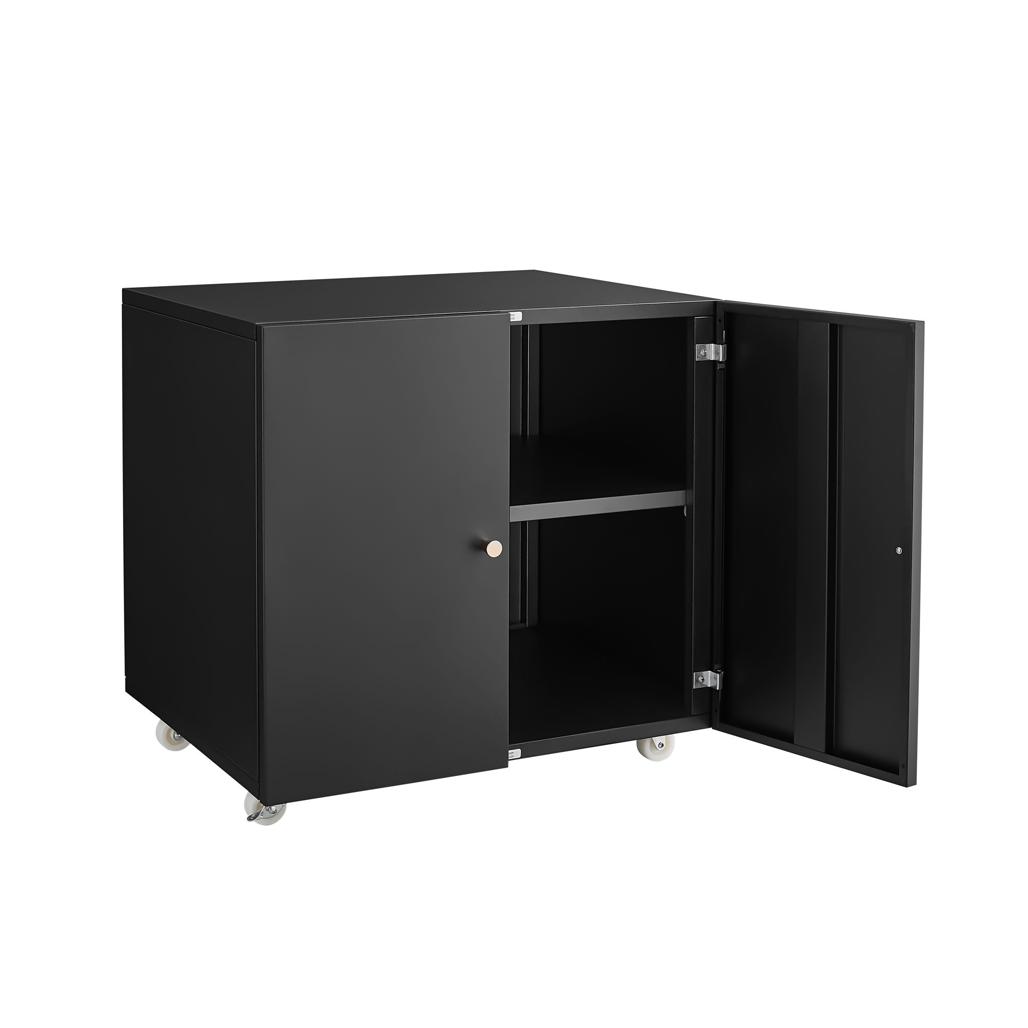 Office Furniture Copier Cabinet 2 Door Steel Copier Stand Mobile Pedestal File Printer Stand - Best Buy Furniture