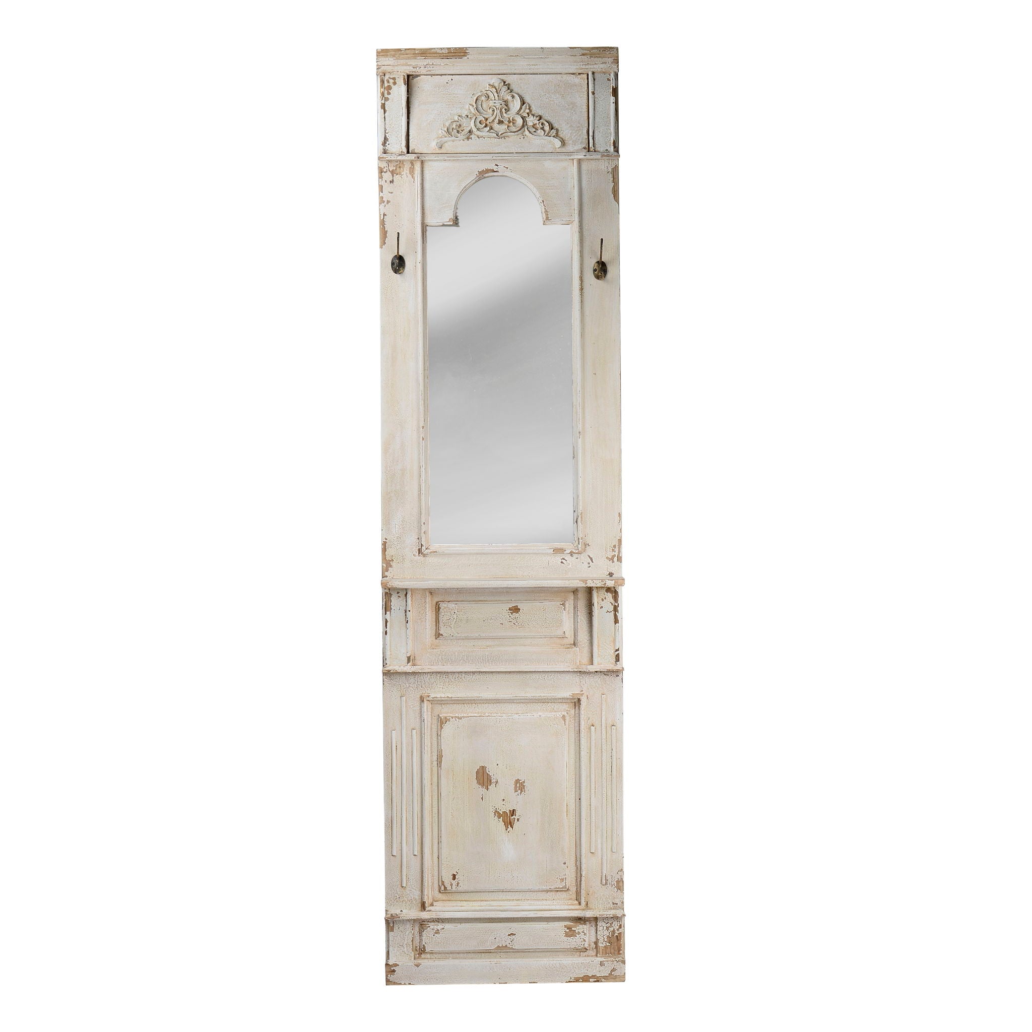Classic Vintage Antique Wall Mirror, French Country Wall Decor - White - Best Buy Furniture