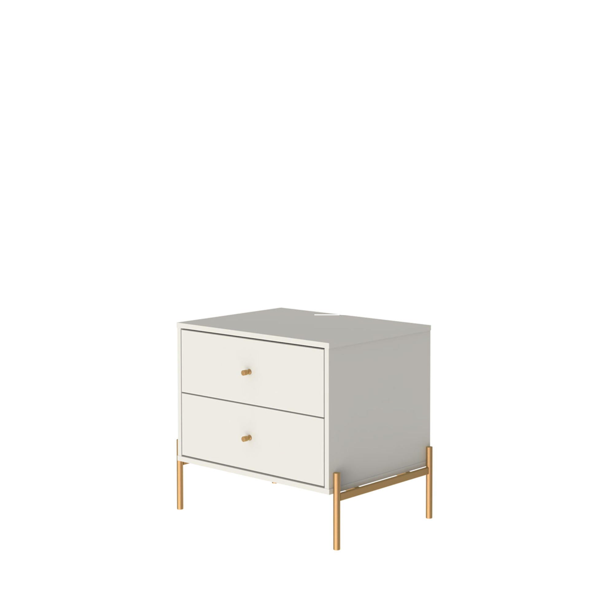 Jasper - Nightstand With 2 Drawers - Off White