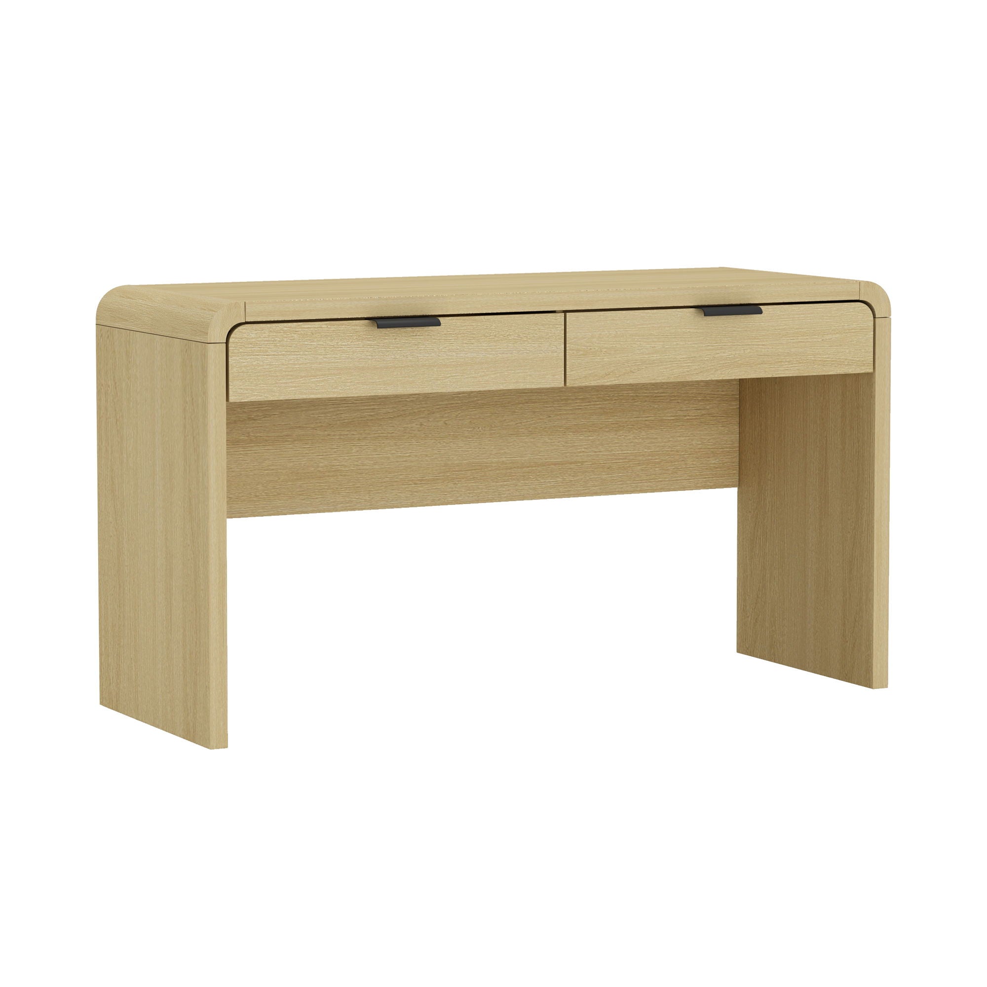 Grace - Office Desk & 2 Drawers - Oak
