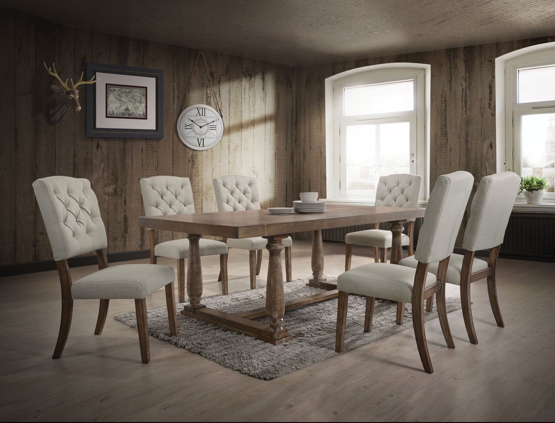 Bernard - 7 Pieces Dining Room Set - Best Buy Furniture